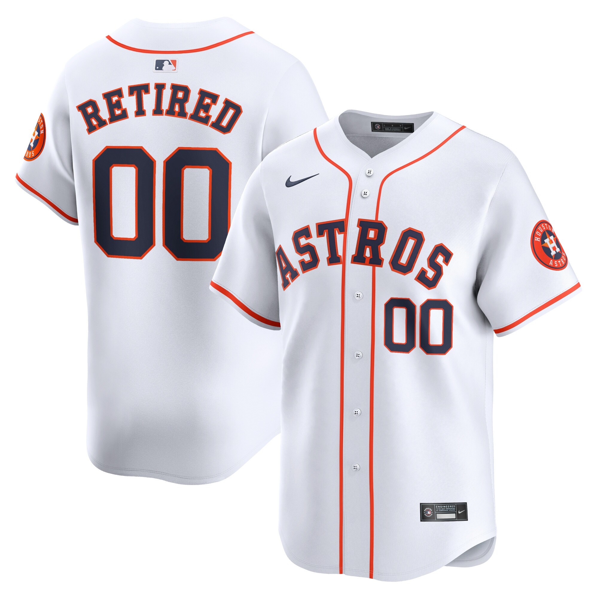 Houston Astros  Home Limited Pick-A-Player Retired Roster Jersey - White