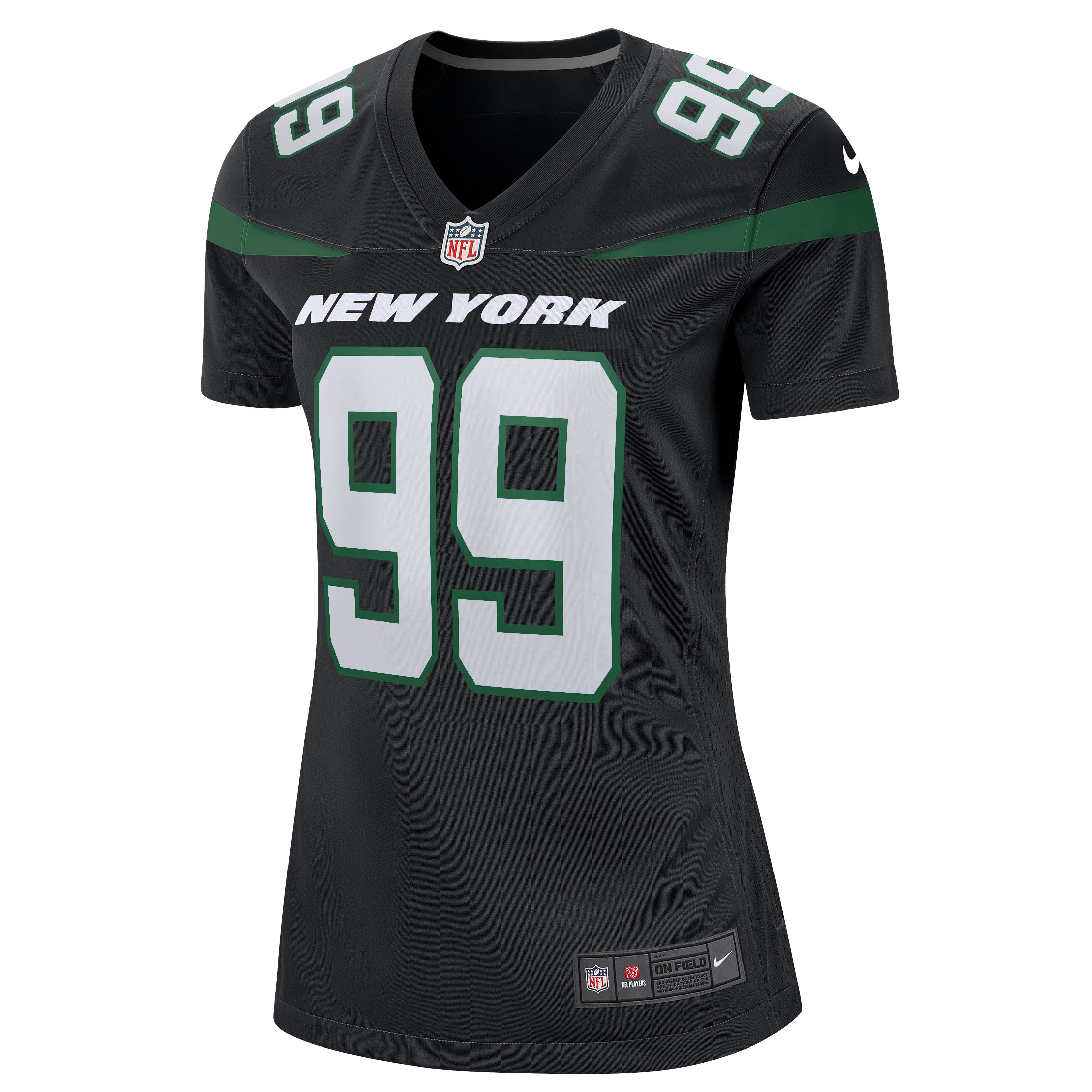 Mark Gastineau  New York Jets Women's Game Jersey - Stealth Black