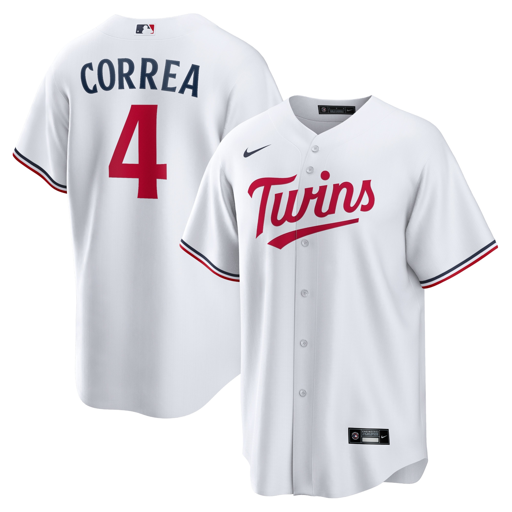 Carlos Correa Minnesota Twins  Home Replica Player Jersey - White