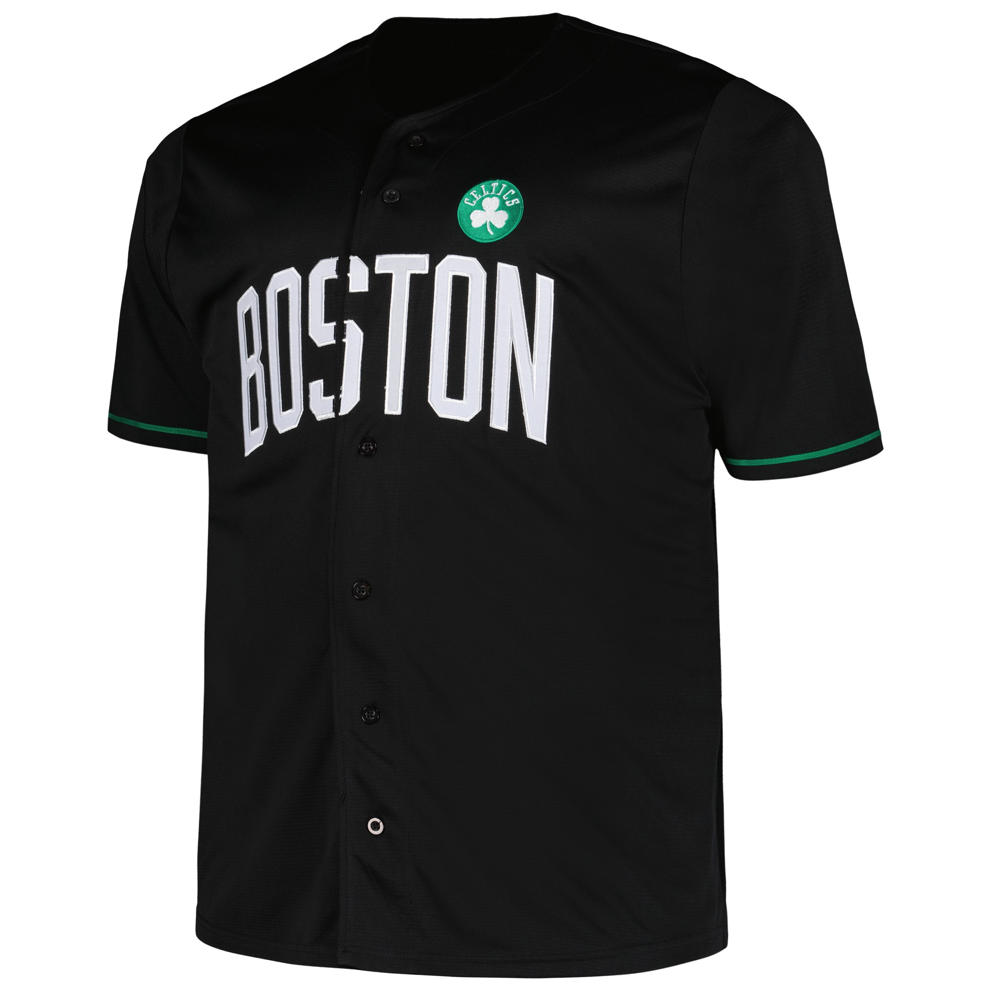 Boston Celtics Profile Big & Tall Pop Jersey - Black
