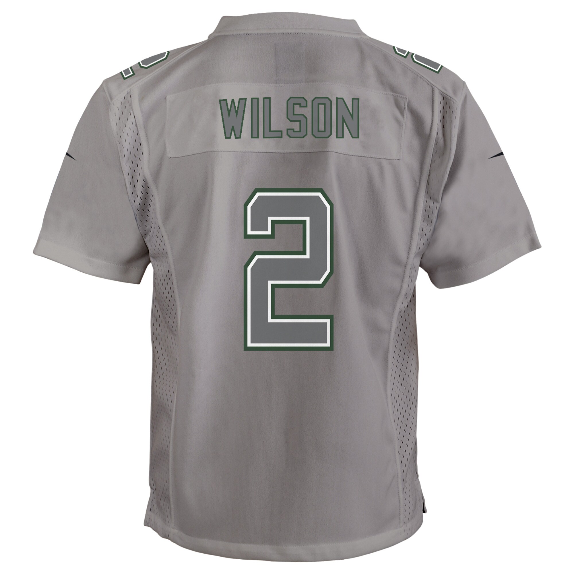 Zach Wilson New York Jets  Youth Atmosphere Game Jersey - Gray
