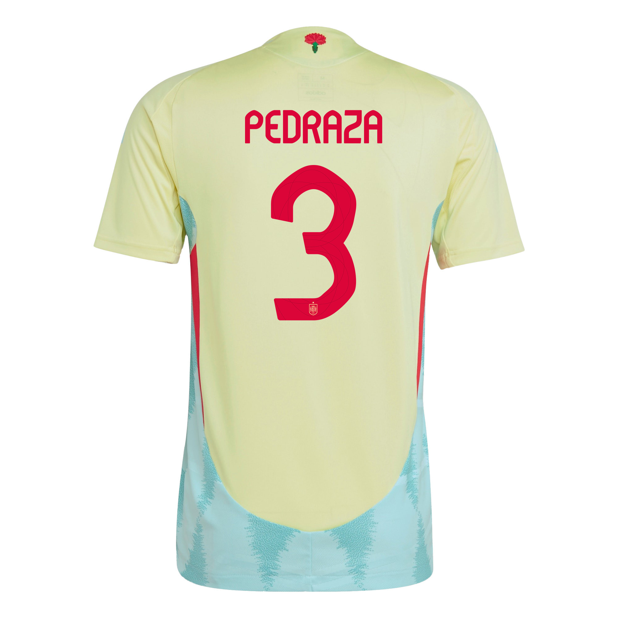 Alfonso Pedraza 3 Spain National Team 2024 Away Men Jersey - Yellow