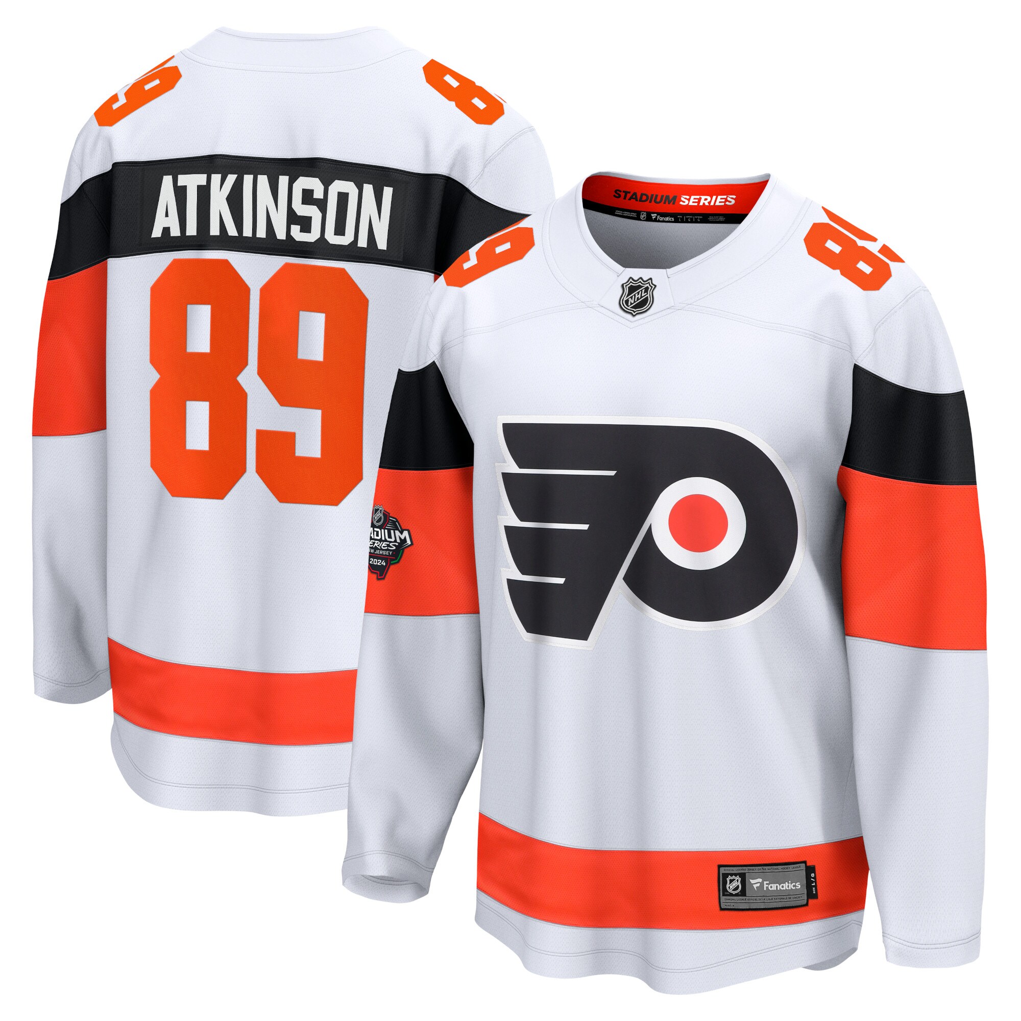 Cam Atkinson Philadelphia Flyers Fanatics 2024 NHL Stadium Series Breakaway Player Jersey\u00c2\u00a0\u00e2\u20ac\u201c White