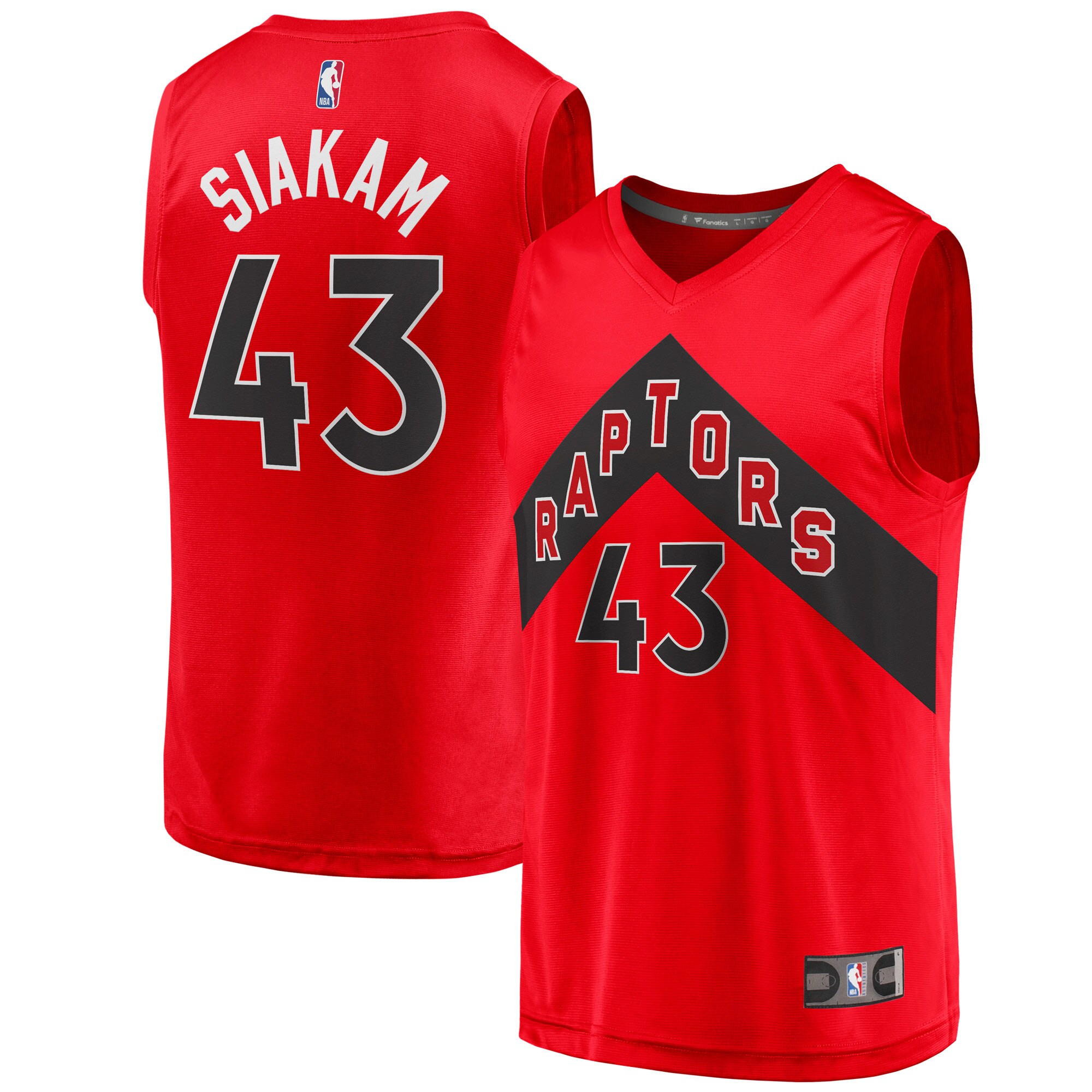 Pascal Siakam Toronto Raptors Fanatics Youth Fast Break Player Jersey - Red - Icon Edition