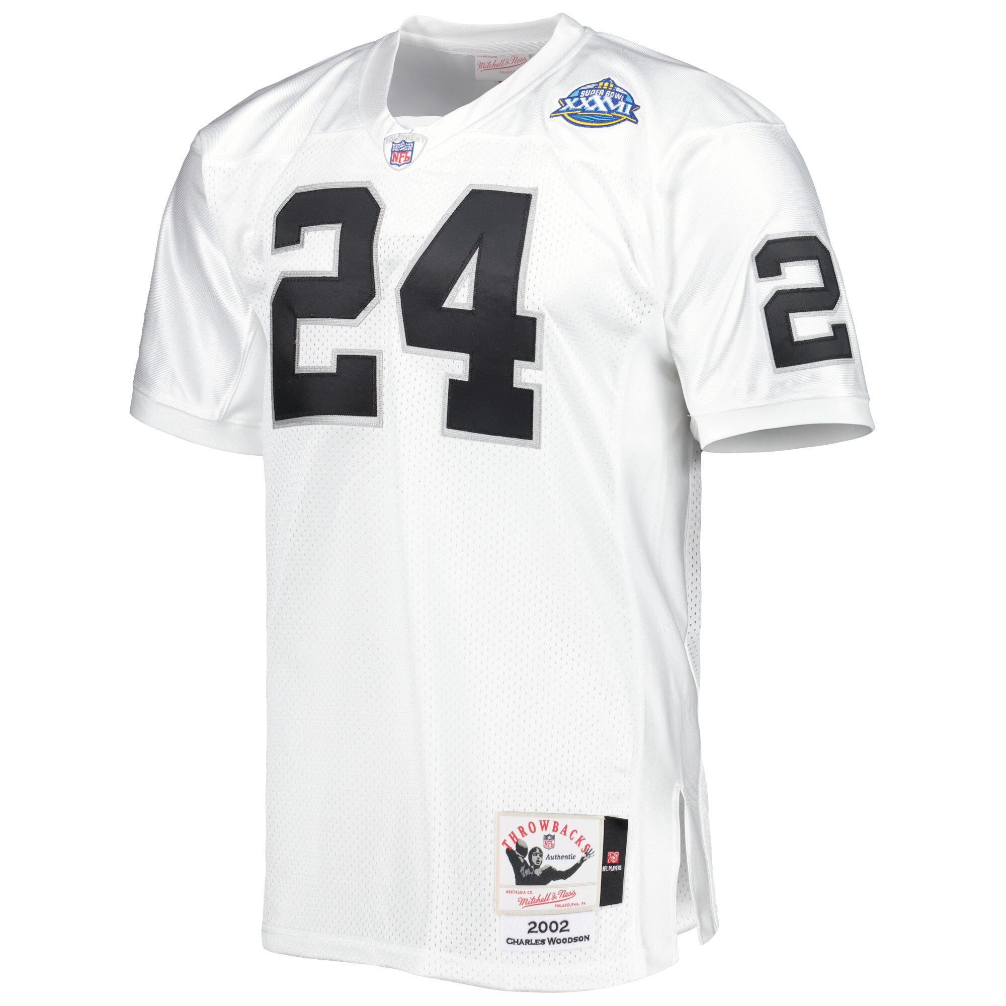 Charles Woodson Las Vegas Raiders 2002 Mitchell & Ness Authentic Throwback Retired Player Jersey - White