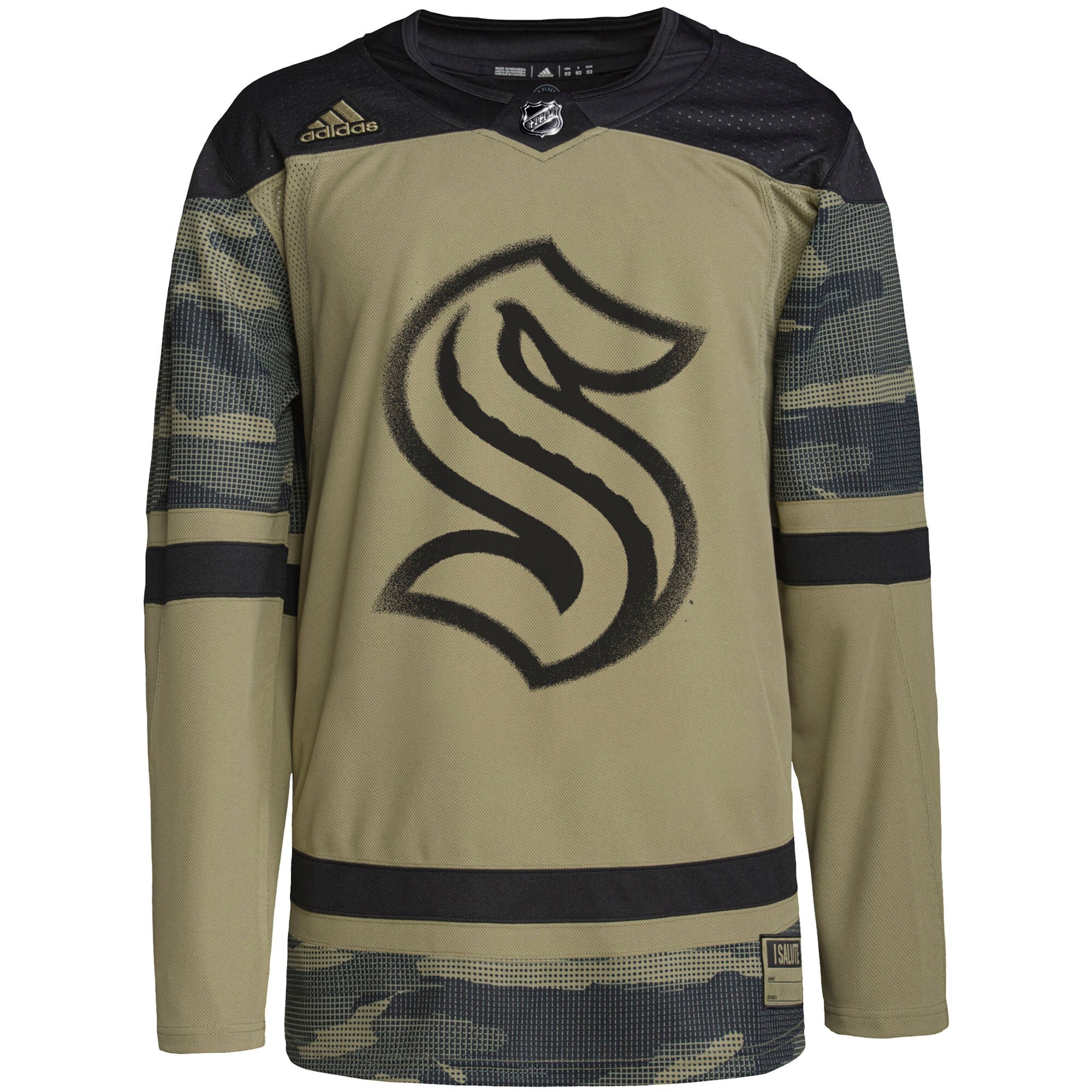 adidas Military Appreciation Team Authentic Custom Practice Jersey - Camo
