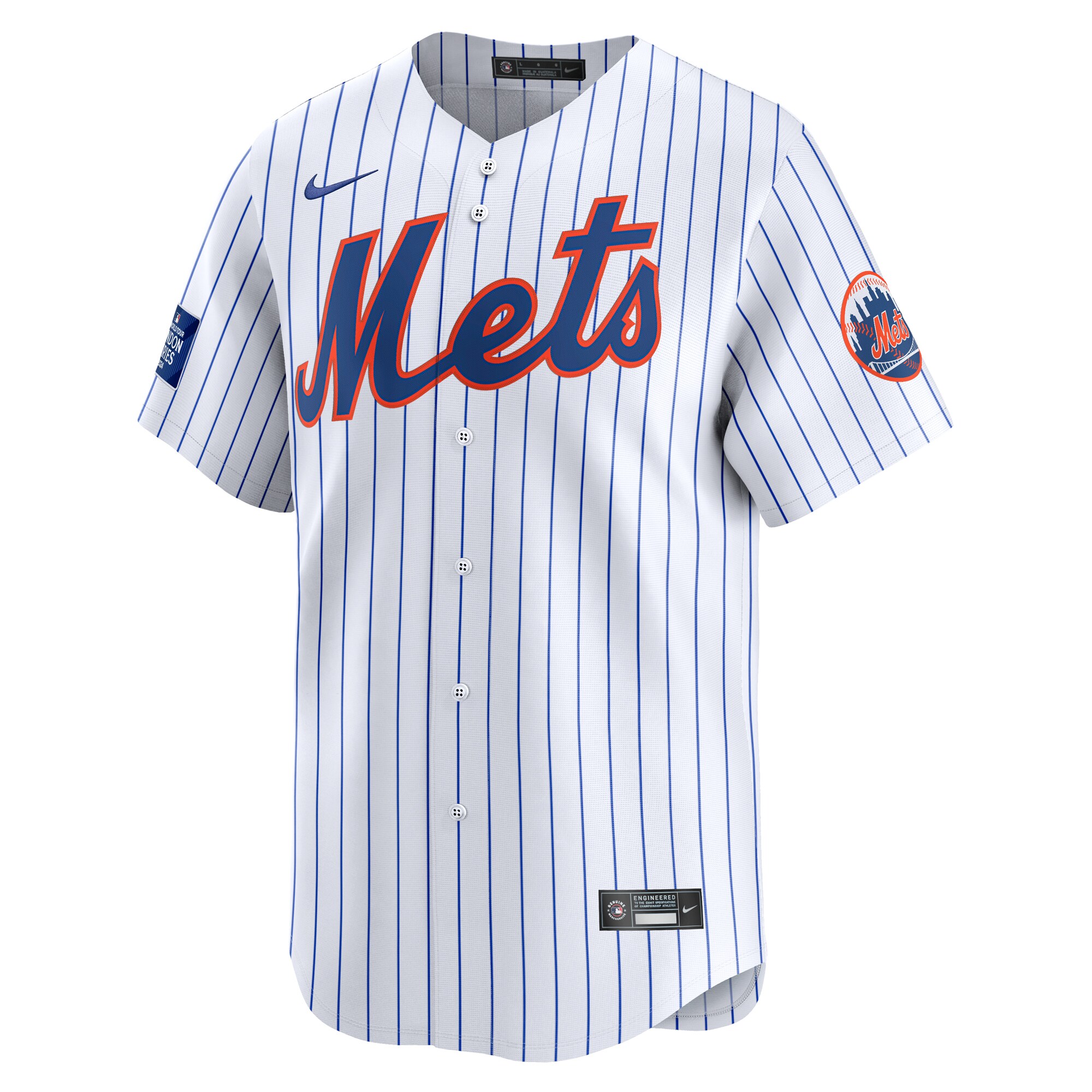 New York Mets  2024 MLB World Tour London Series Home Limited Jersey\u00c2\u00a0\u00e2\u20ac\u201c White