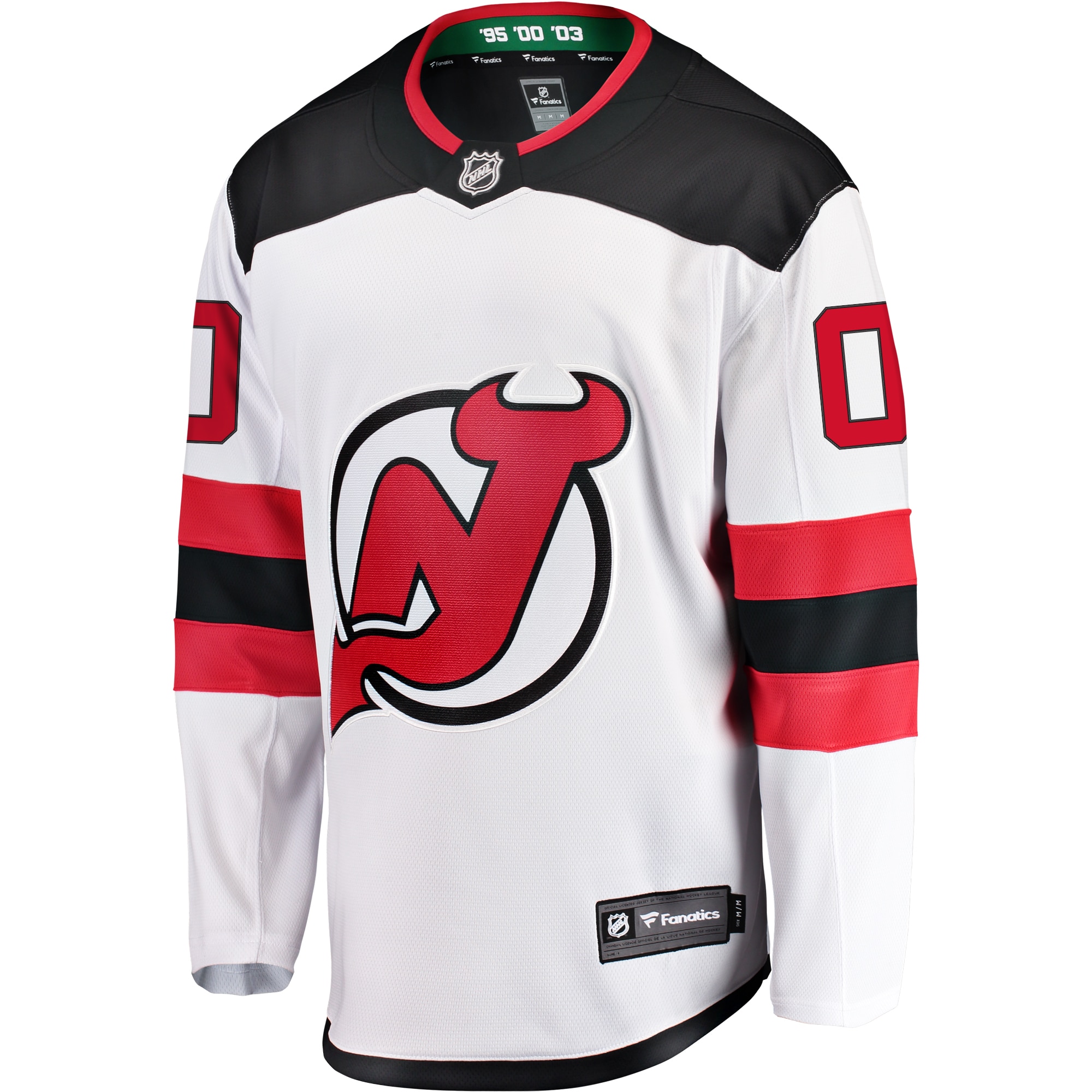 New Jersey Devils Fanatics Away Breakaway Custom Jersey - White