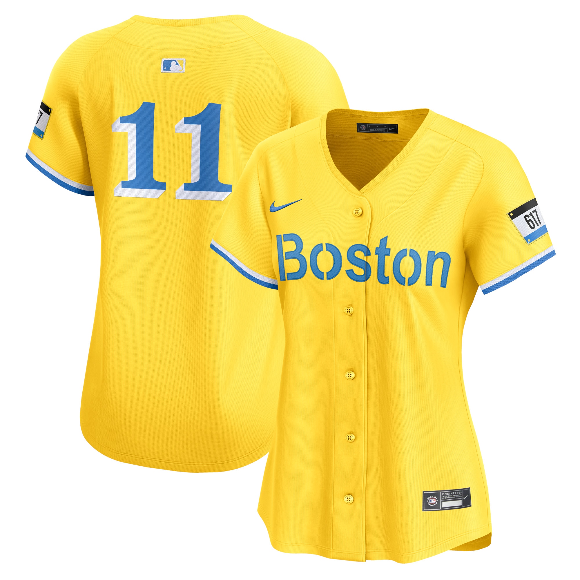 Rafael Devers Boston Red Sox  Women's City Connect Limited Player Jersey - Gold