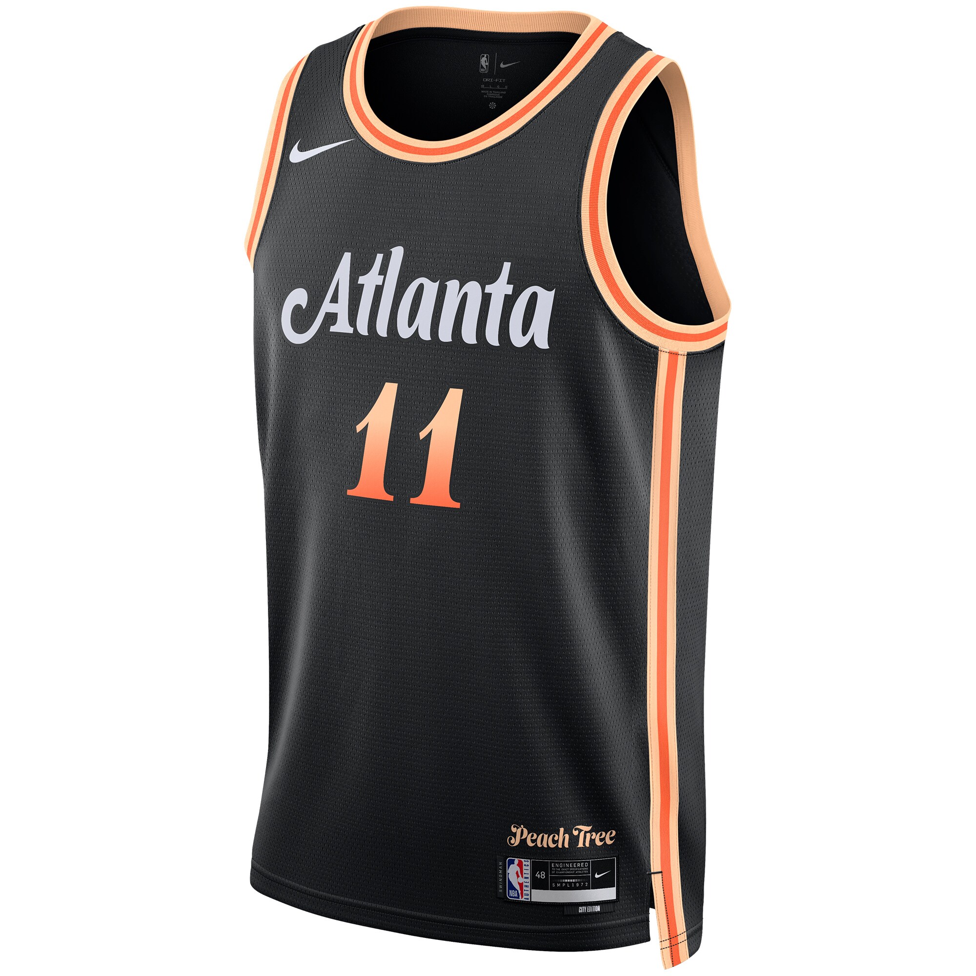 Trae Young Atlanta Hawks  Unisex 2022\/23 Swingman Jersey - City Edition - Black