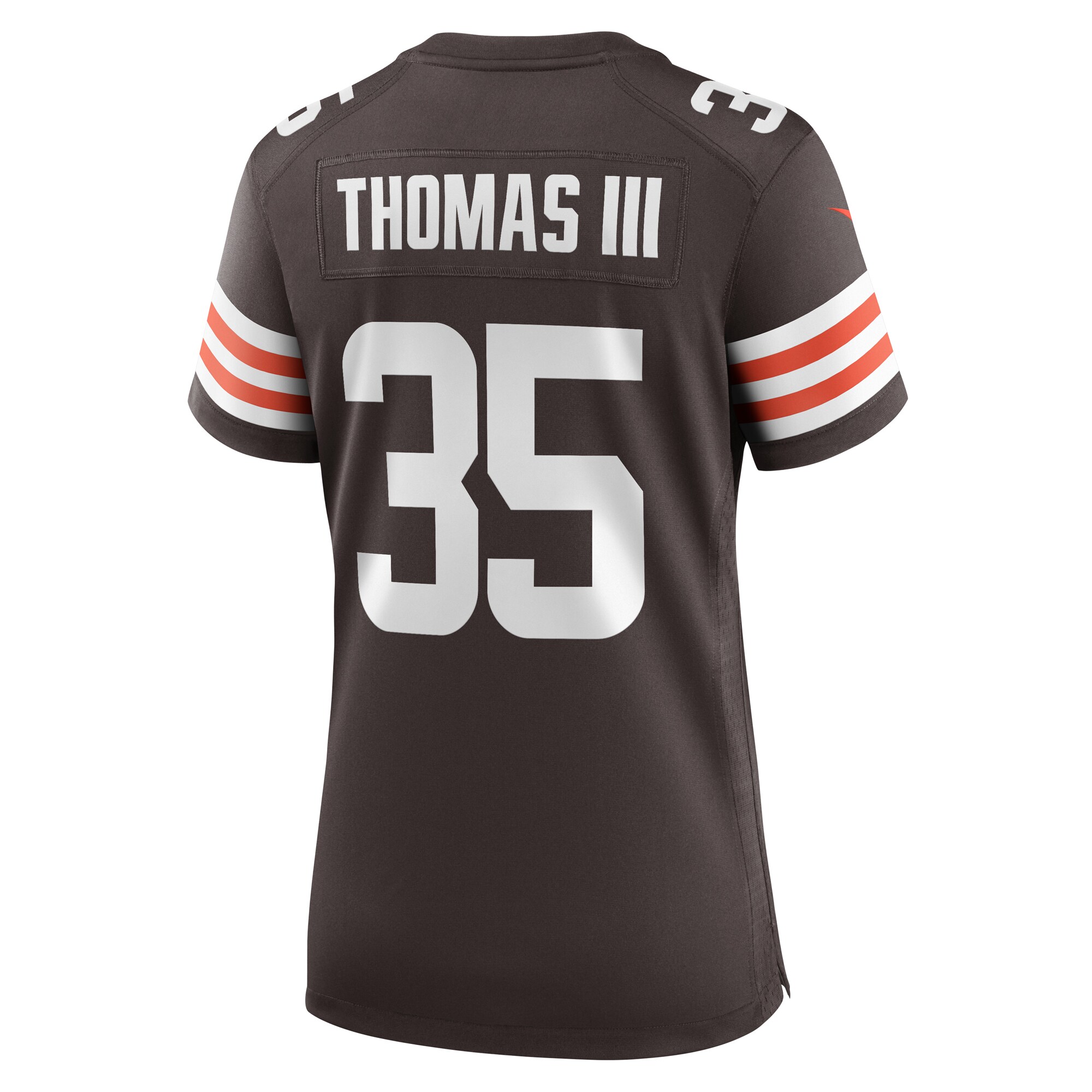 Charlie Thomas Cleveland Browns  Women's Team Game Jersey -  Brown