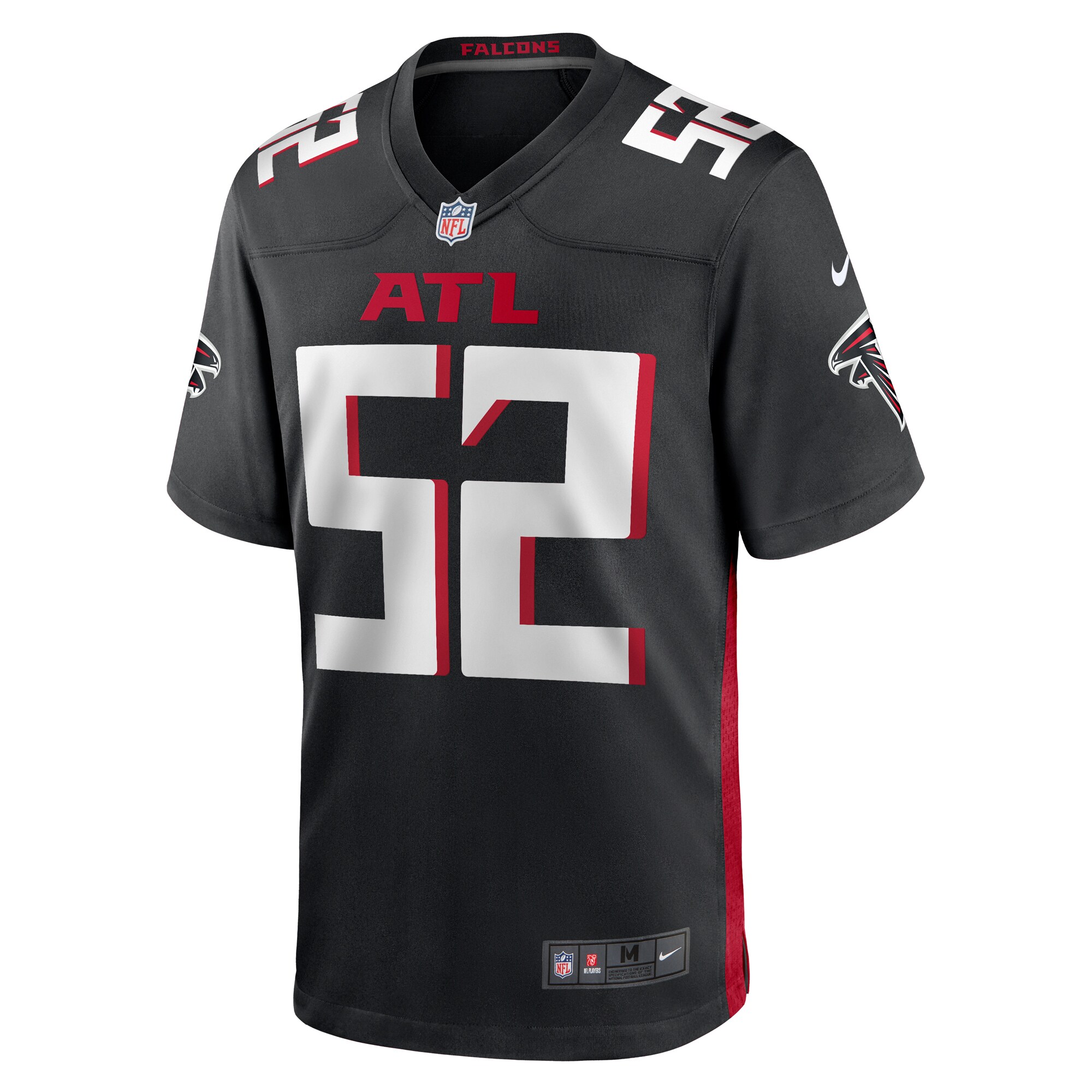 Milo Eifler Atlanta Falcons   Game Jersey -  Black