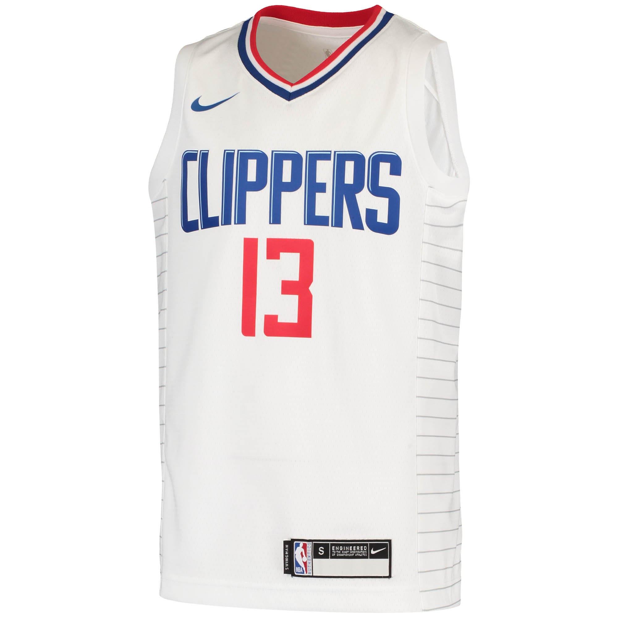 Paul George LA Clippers  Youth 2020\/21 Swingman Jersey - Association Edition - White