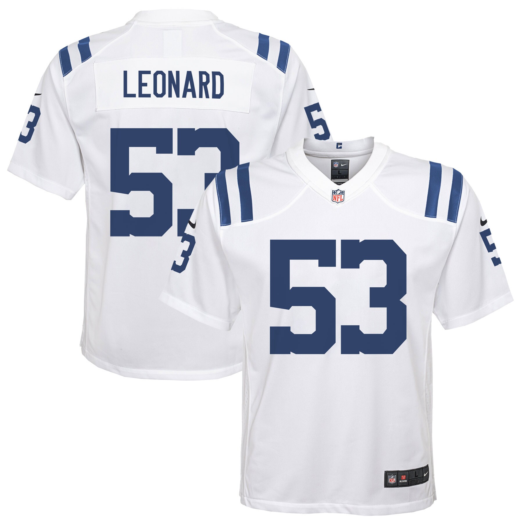 Shaquille Leonard Indianapolis Colts  Youth Game Jersey - White