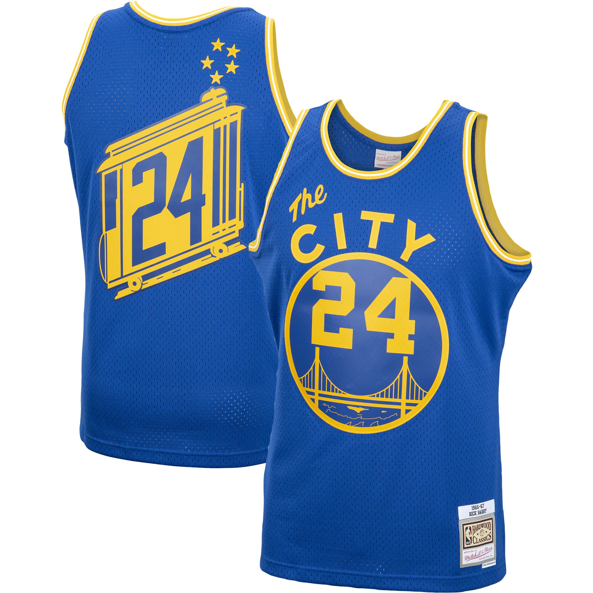 Rick Barry Golden State Warriors Mitchell & Ness 2001\/02 Hardwood Classics Swingman Jersey - Royal