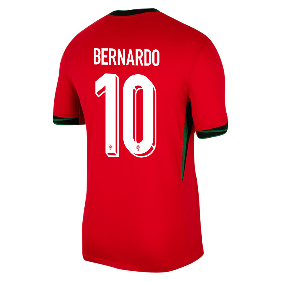 Bernardo Silva 10 Portugal National Team 2024/25 Home Men Jersey - Red