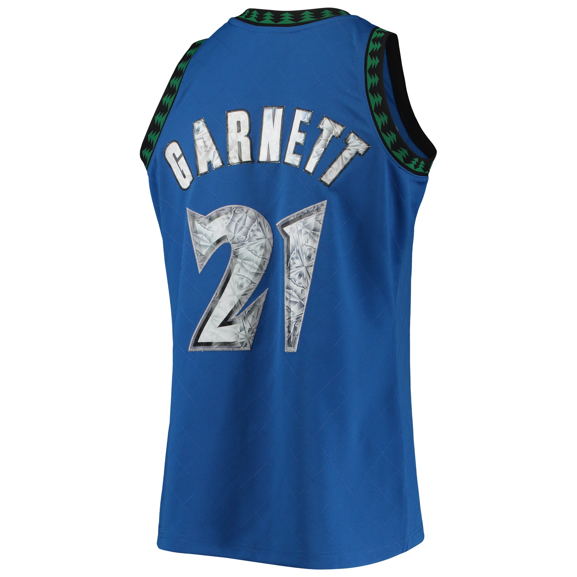 Kevin Garnett Minnesota Timberwolves Mitchell & Ness 2003\/04 Hardwood Classics NBA 75th Anniversary Diamond Swingman Jersey - Blue