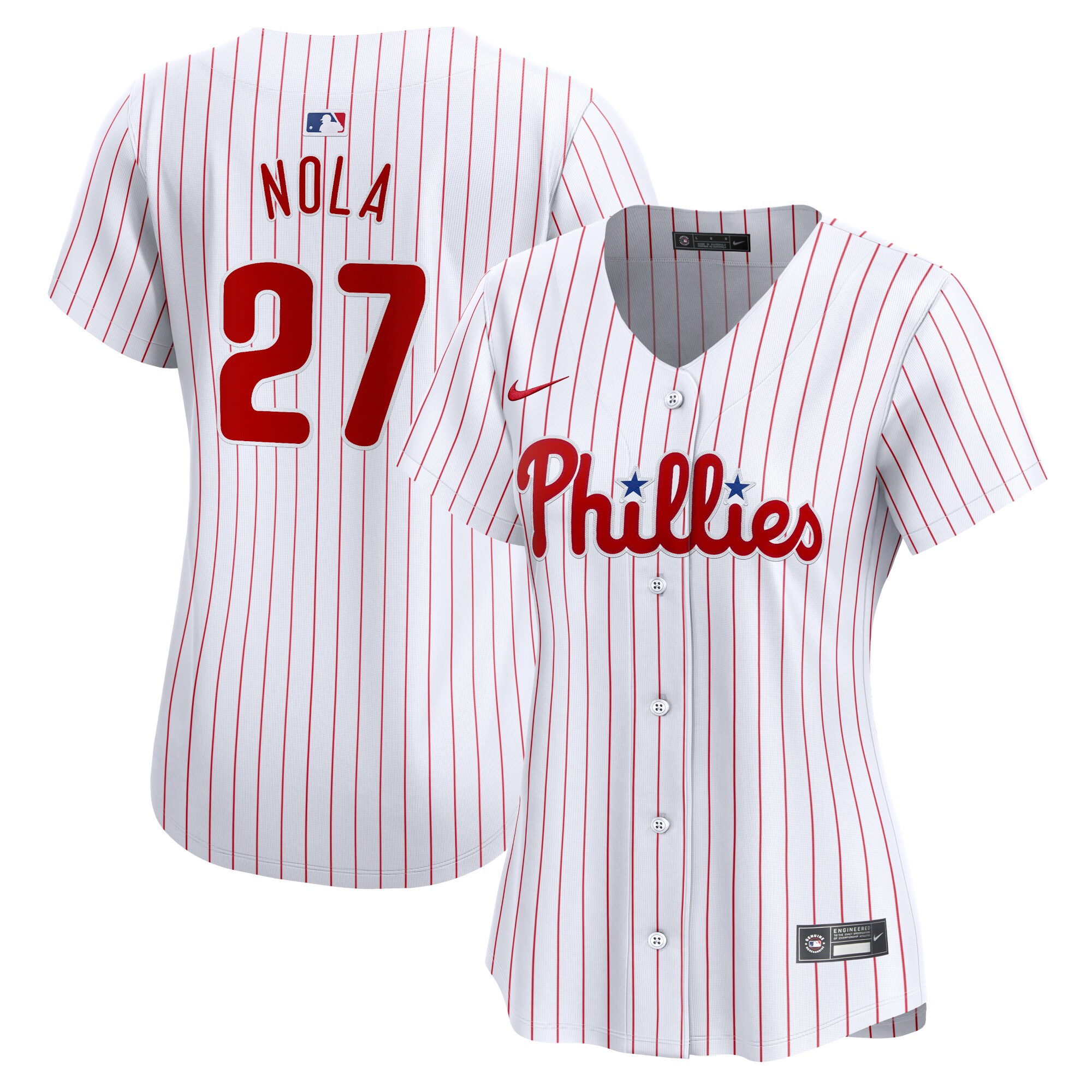 Aaron Nola Philadelphia Phillies  Women's  Home Limited Player Jersey - White