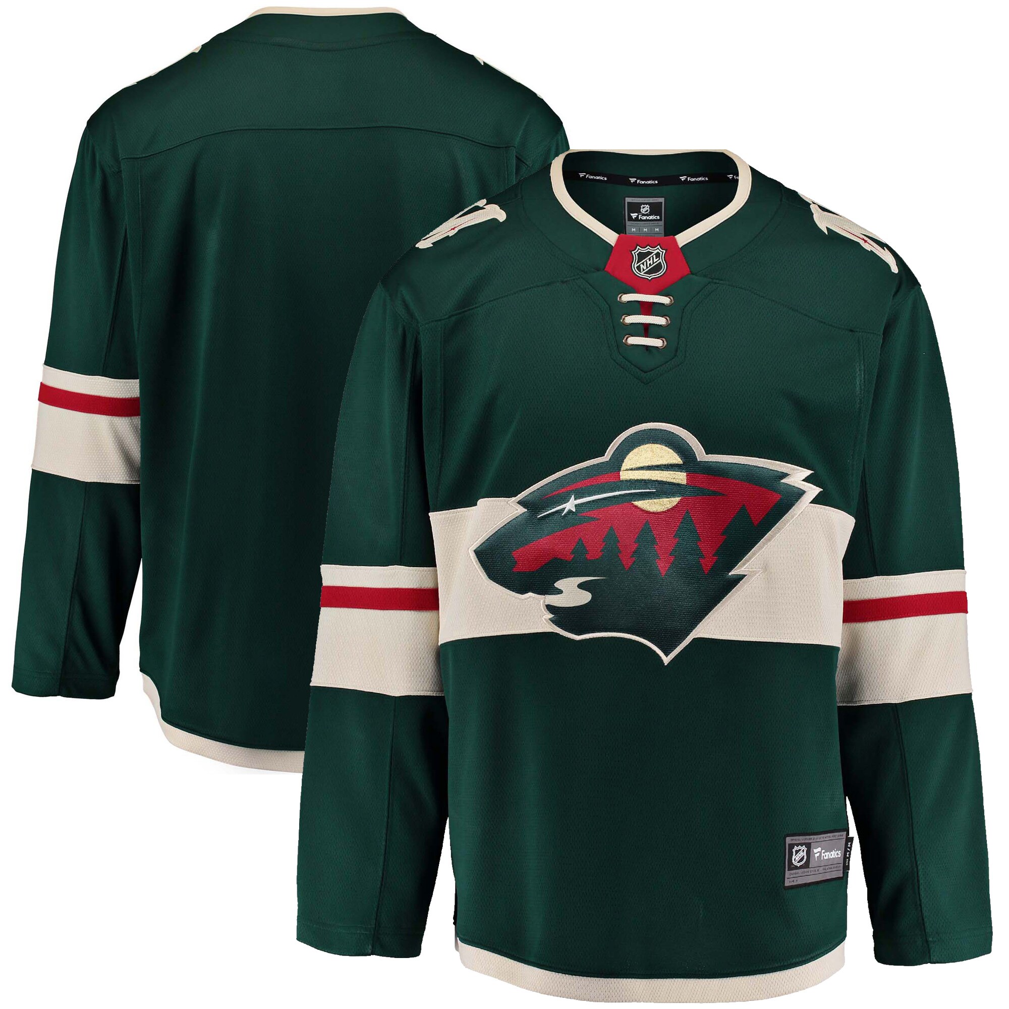 Minnesota Wild Fanatics Youth Breakaway Home Jersey - Green