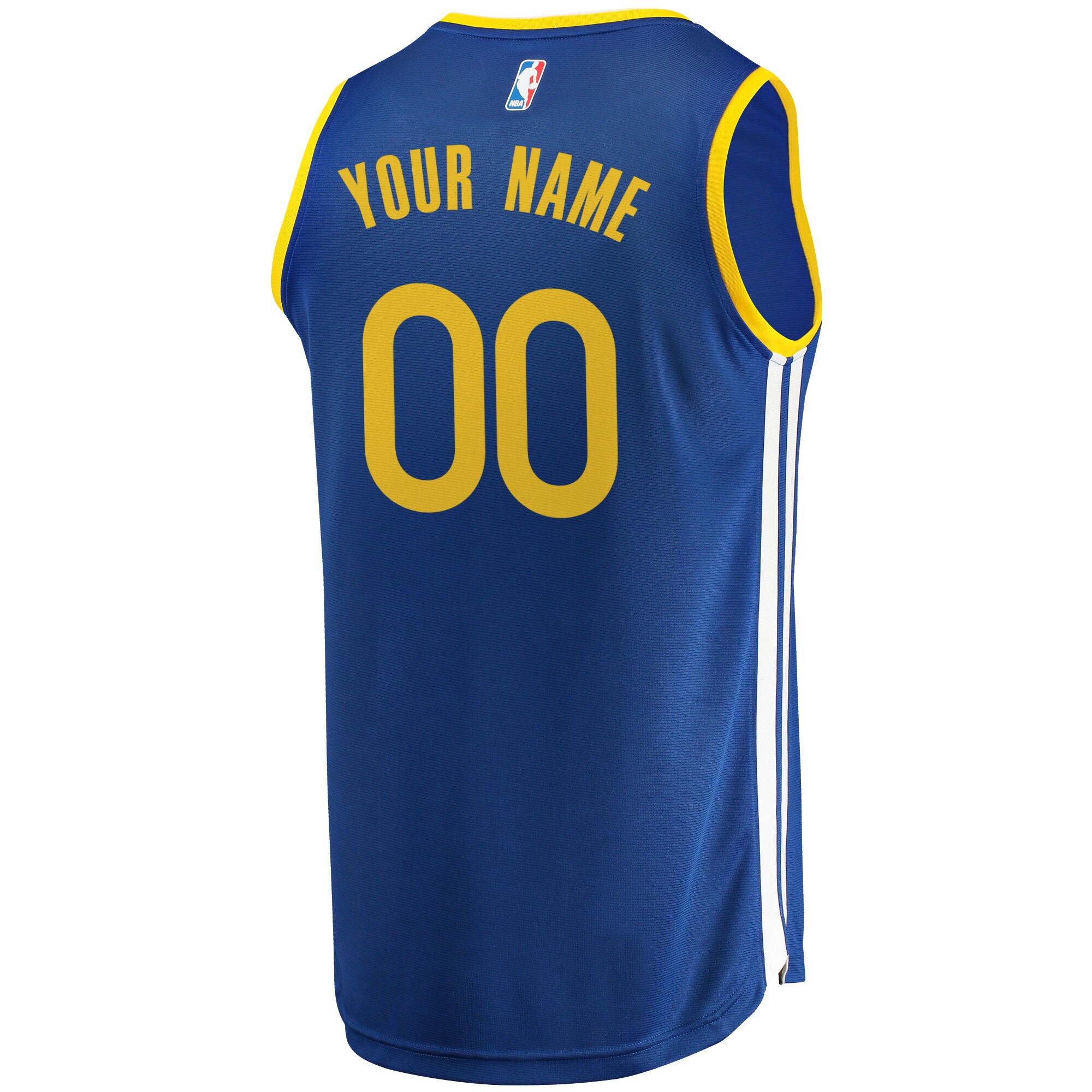 Golden State Warriors Fanatics Youth 2019\/20 Fast Break Custom Replica Jersey Royal - Icon Edition