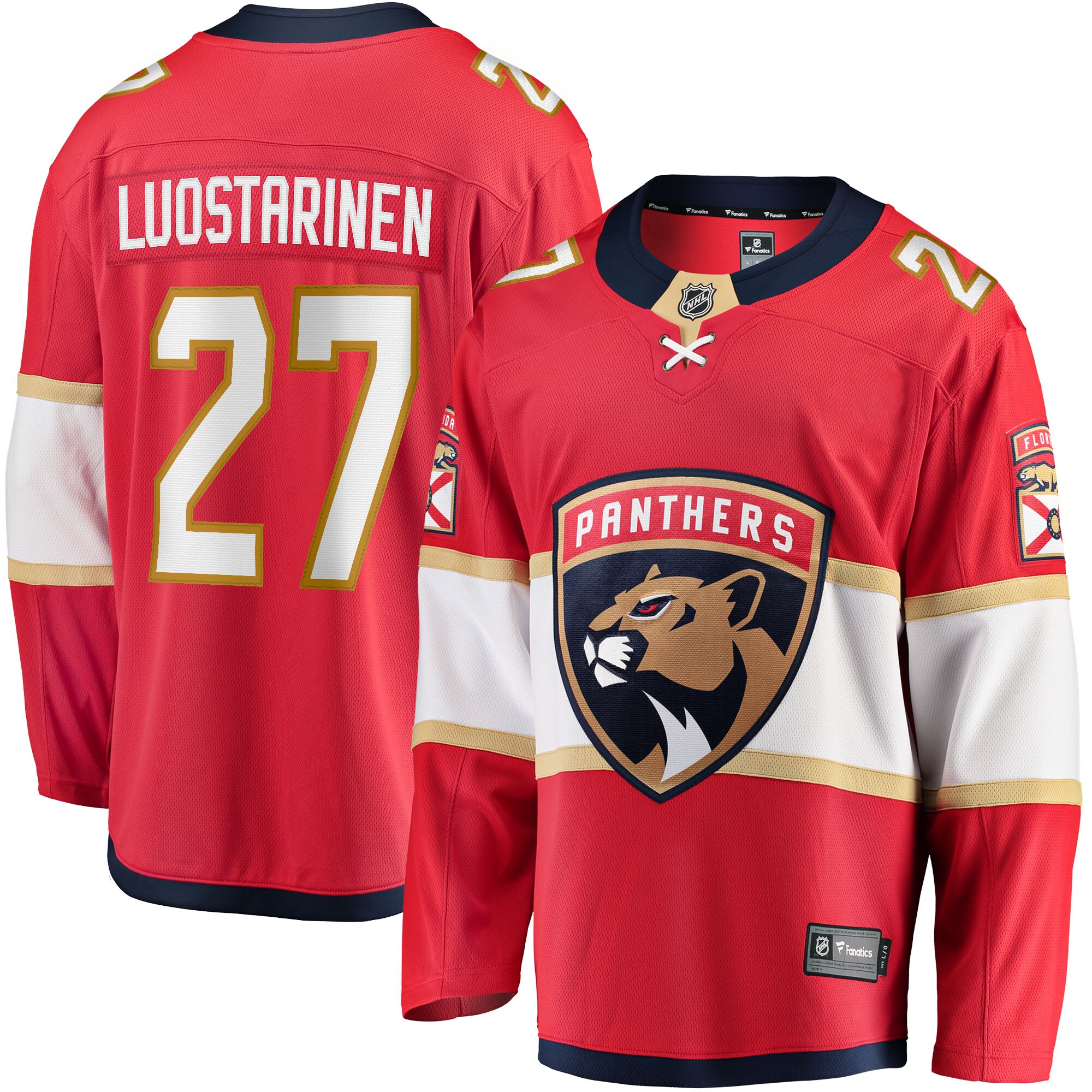 Eetu Luostarinen Florida Panthers Fanatics Home Breakaway Player Jersey - Red