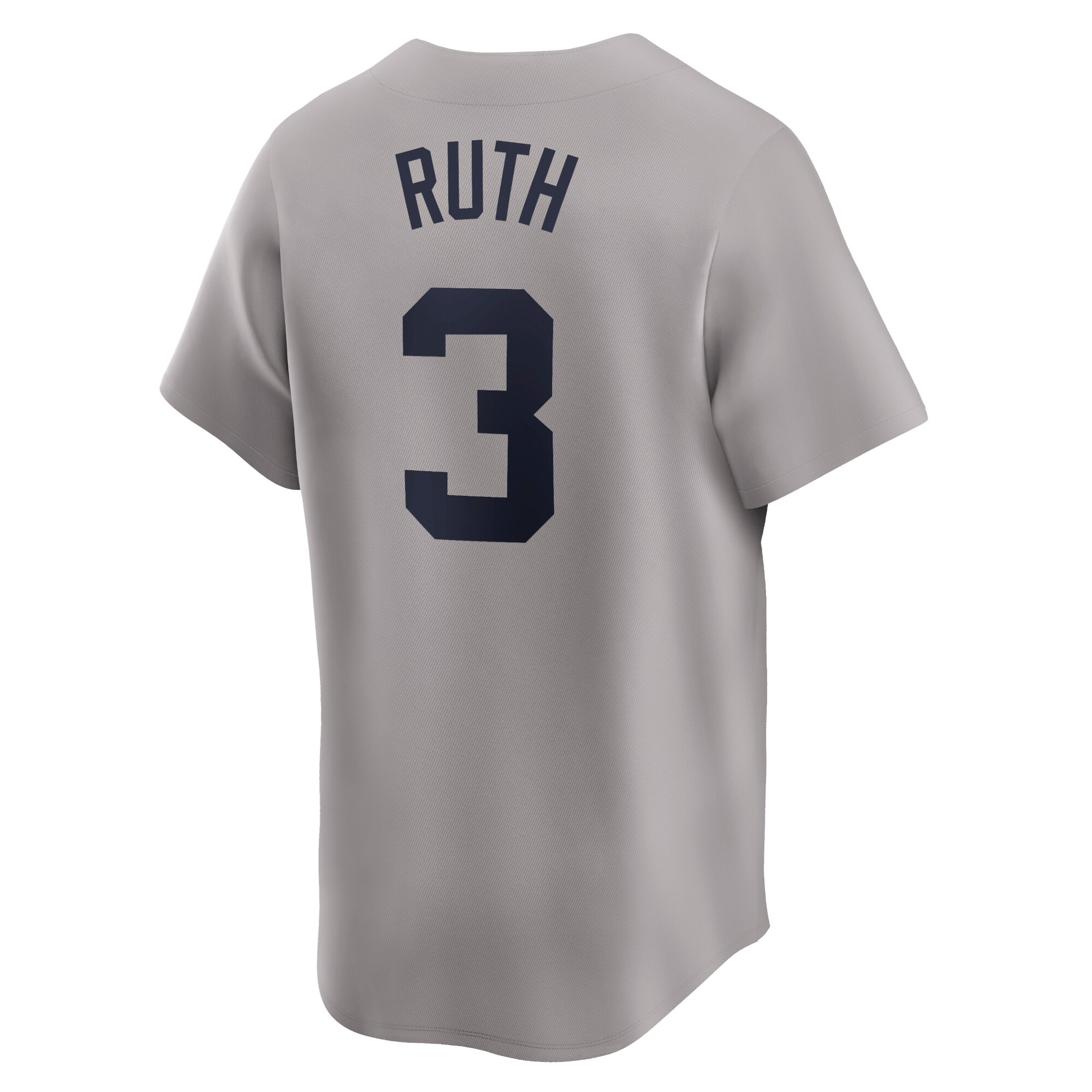Babe Ruth New York Yankees  Throwback Cooperstown Collection Limited Jersey - Gray