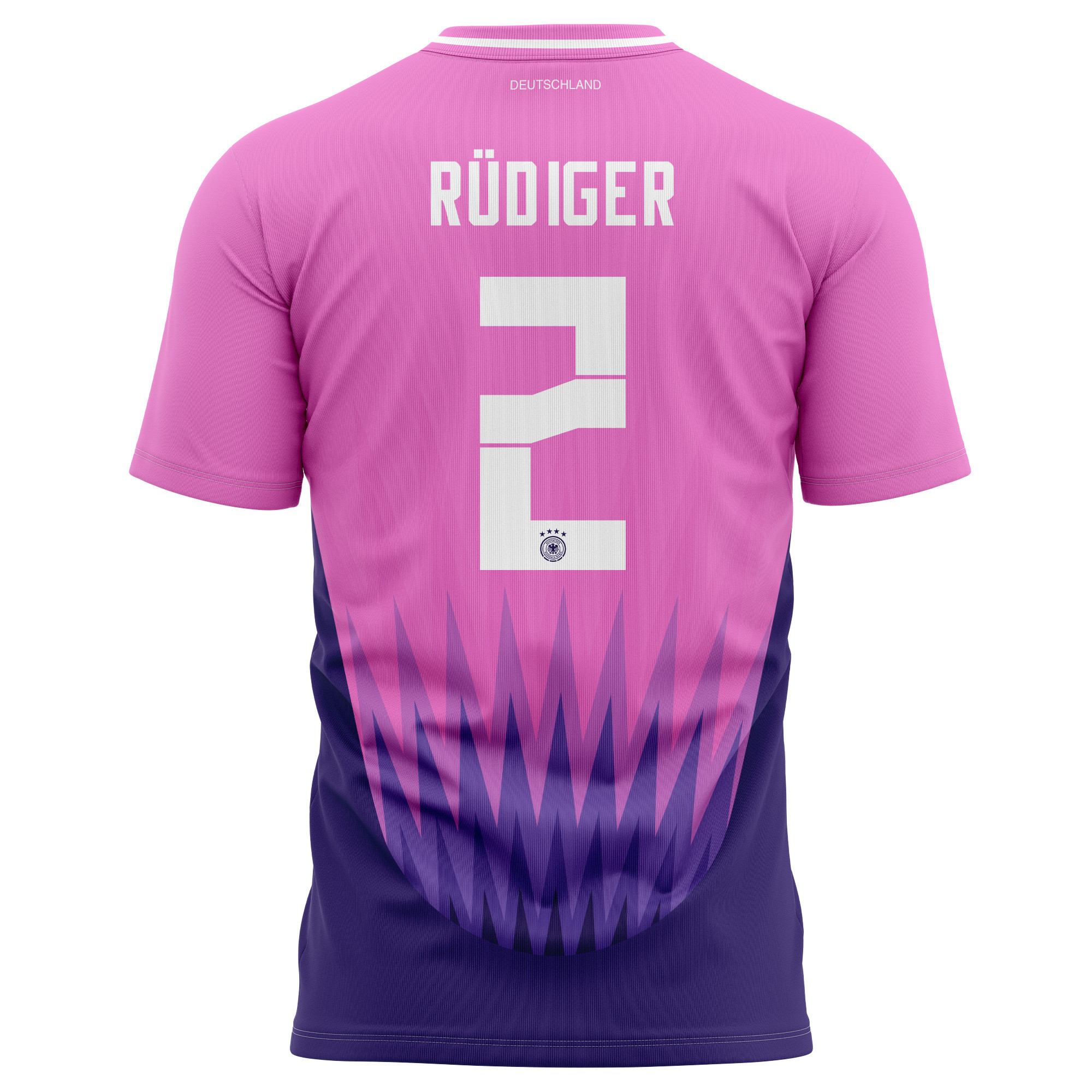 Antonio Rüdiger 2 Germany National Team 2024 Away Kits AOP T-shirt - Purple