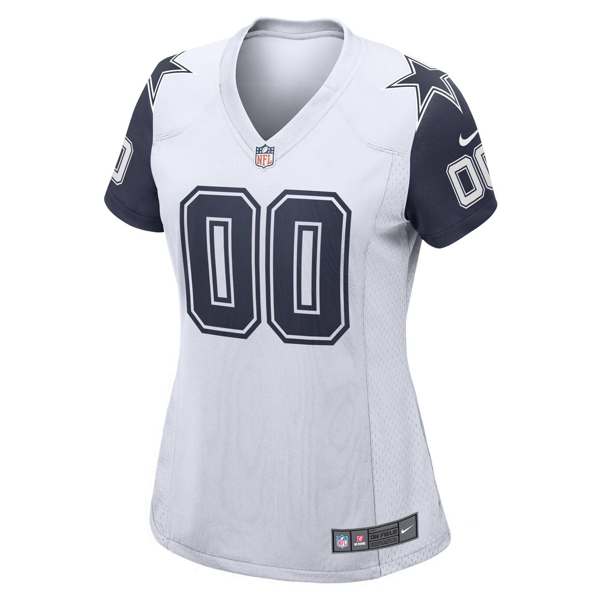 Dallas Cowboys  Women's Alternate Custom Game Jersey - White