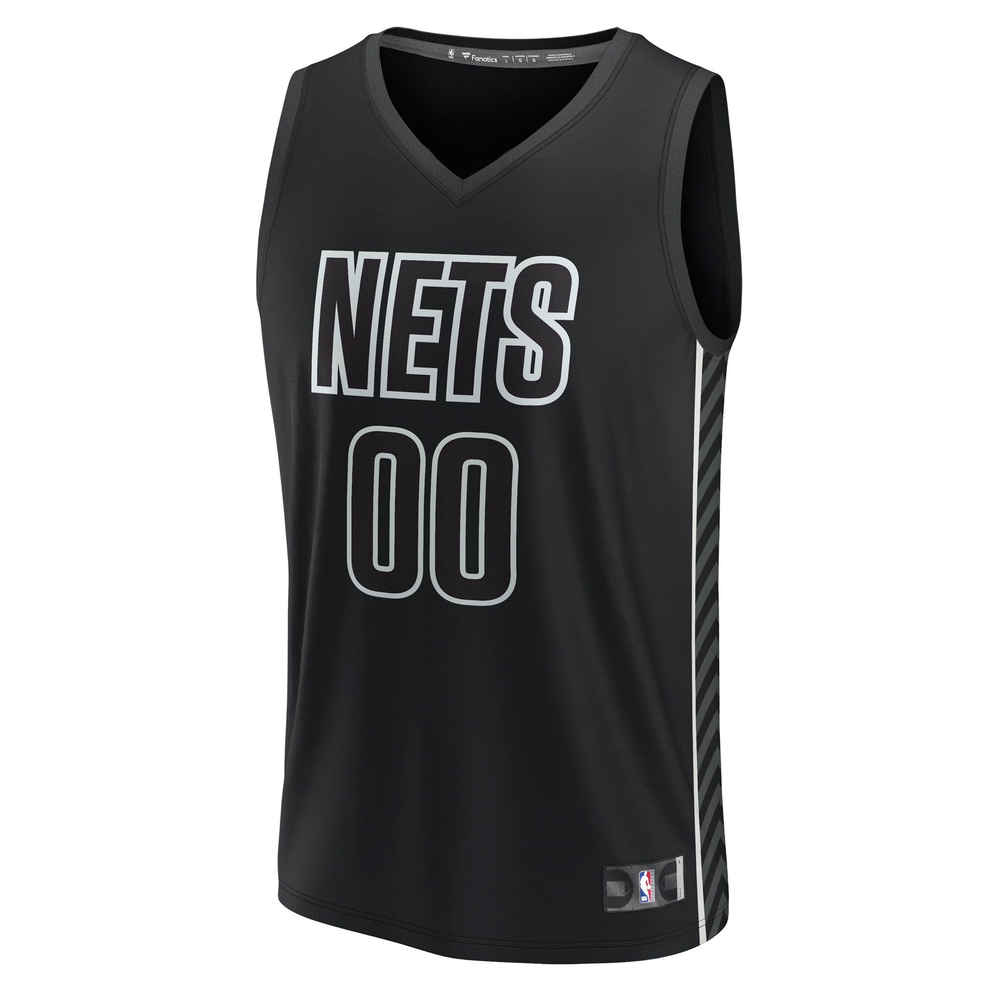 Brooklyn Nets Fanatics Youth Fast Break Replica Custom Jersey - Statement Edition - Black