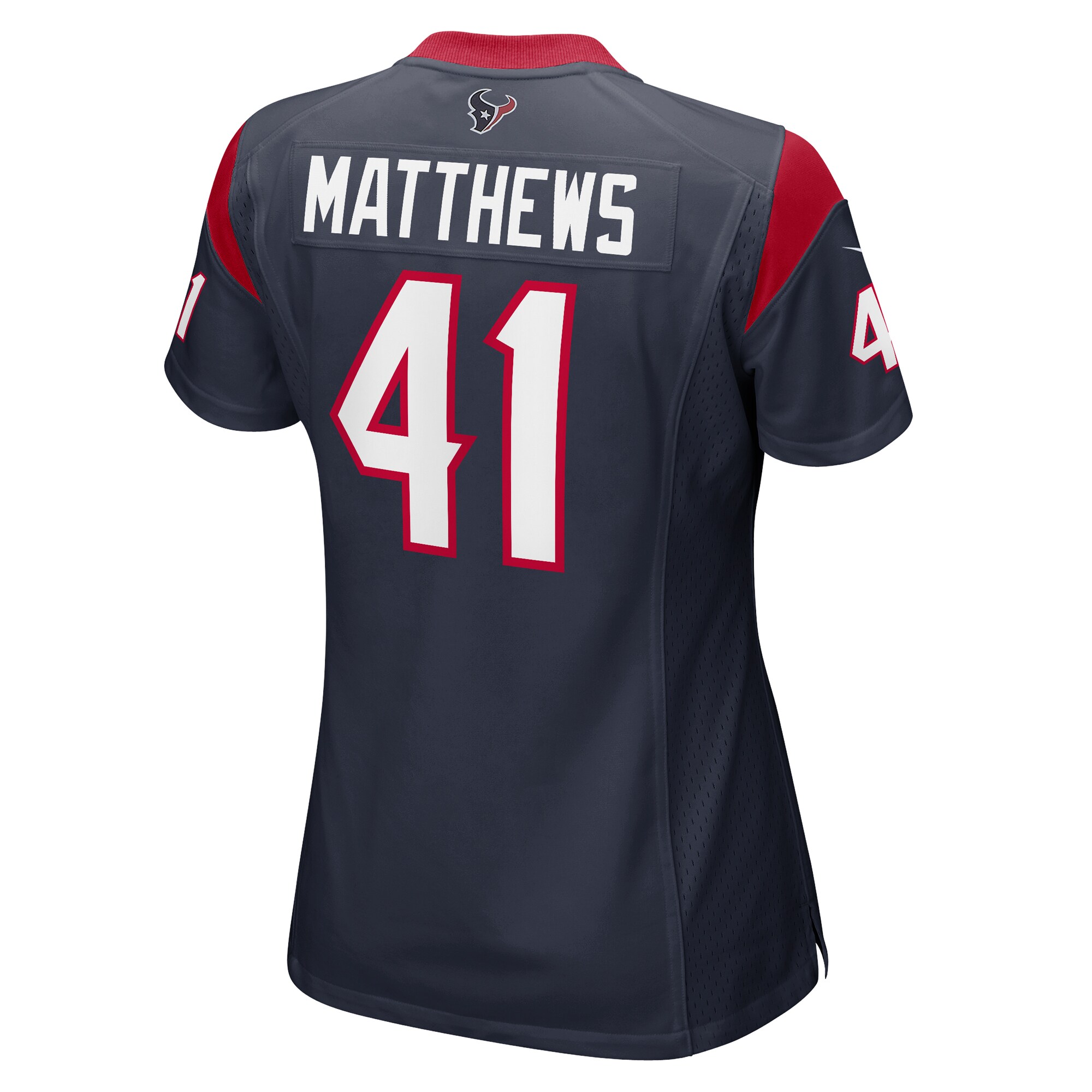 Jesse Matthews Houston Texans  Women's Team Game Jersey -  Navy