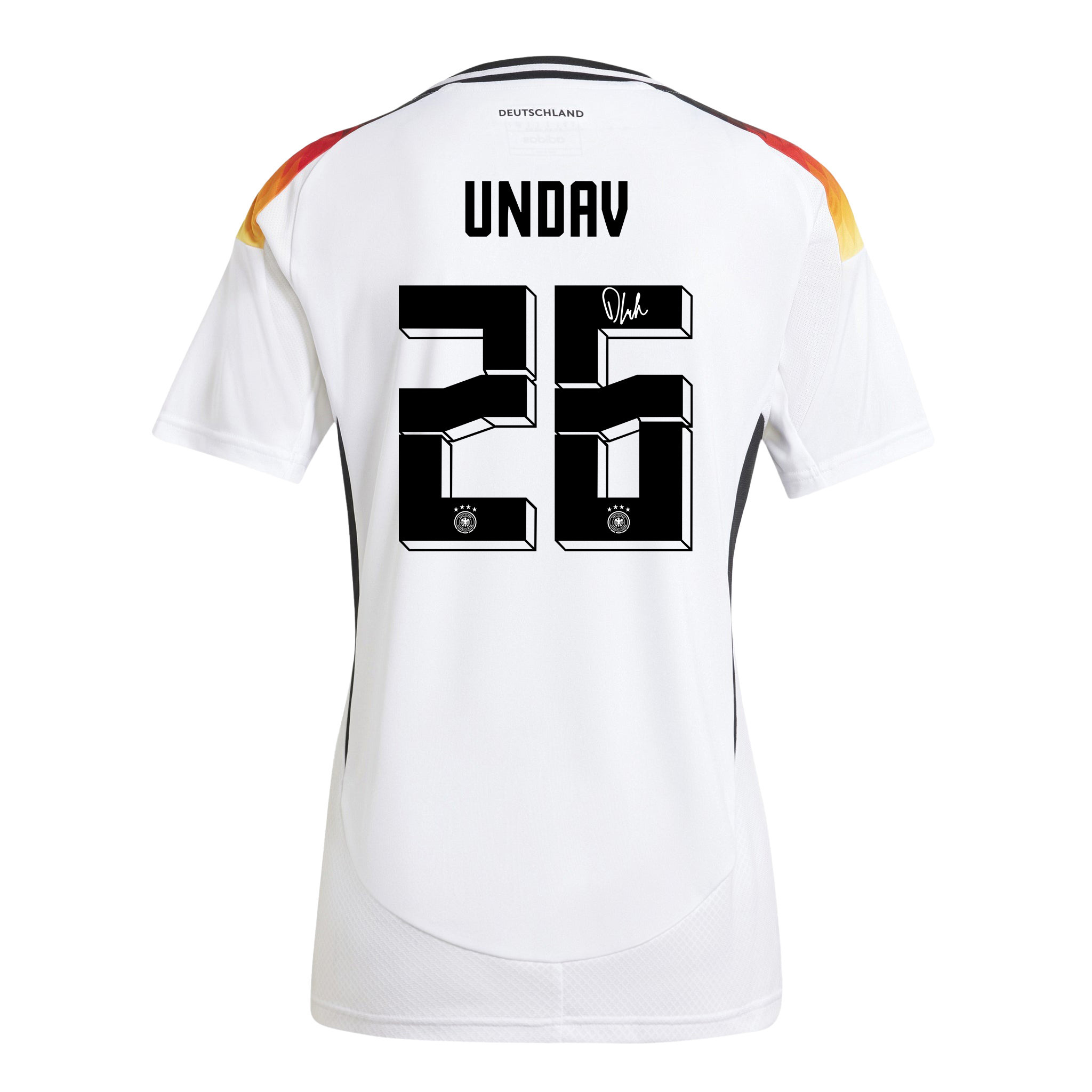 Deniz Undav 26 Signed Germany National Team 2024/25 Home Jersey Autographed - Women