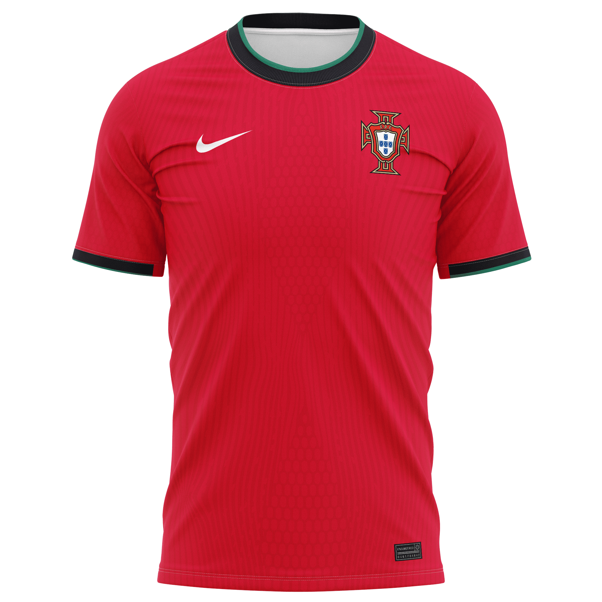 Portugal National Team 2024 Home Kits AOP T-shirt - Red