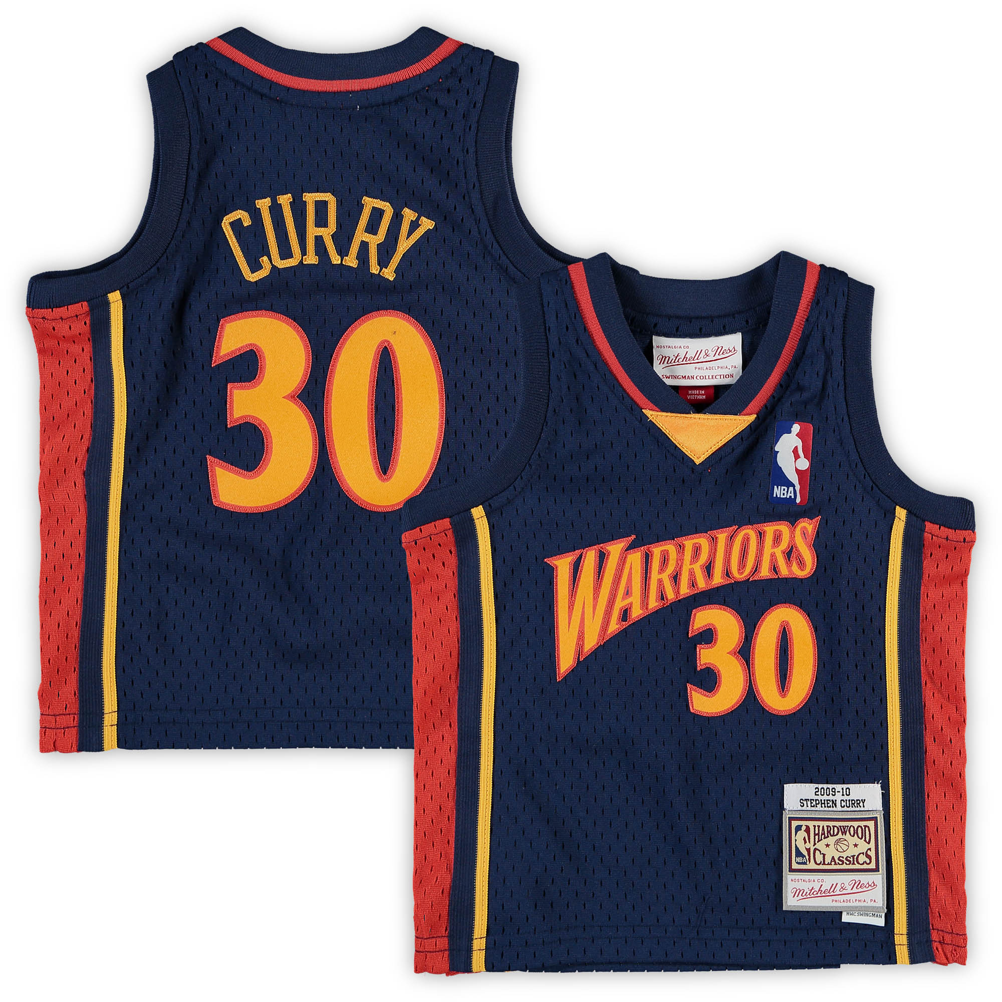 Stephen Curry Golden State Warriors Mitchell & Ness Infant Historic Logo Jersey - Navy