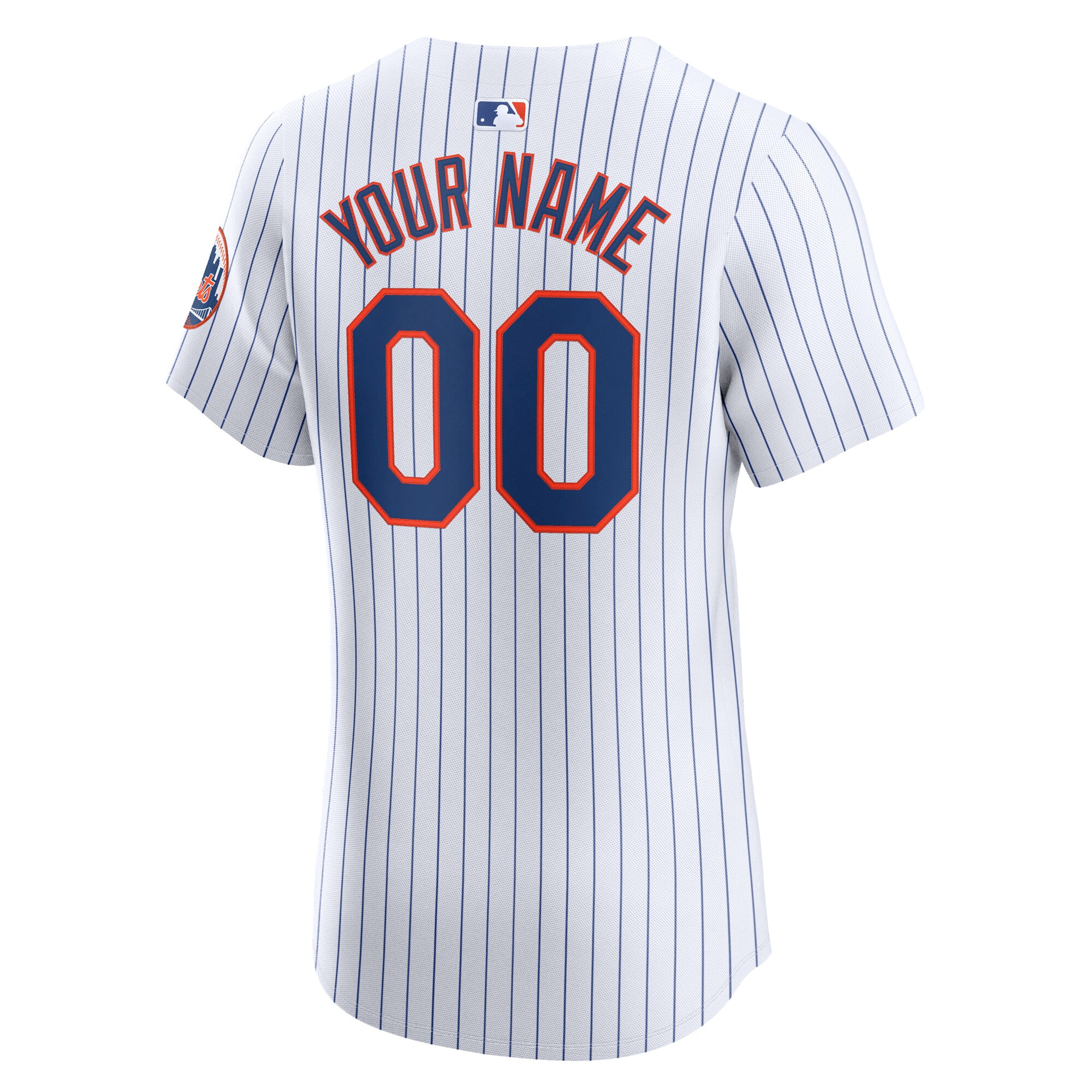 New York Mets  Home Elite Custom Jersey - White