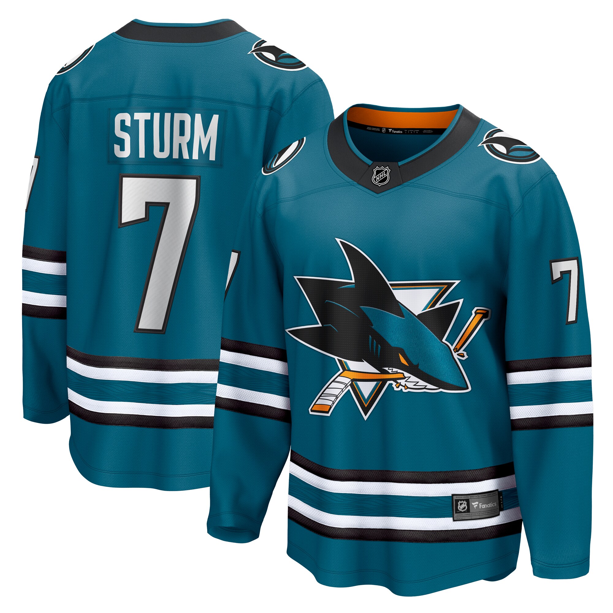 Nico Sturm San Jose Sharks Fanatics Home Breakaway Jersey - Teal