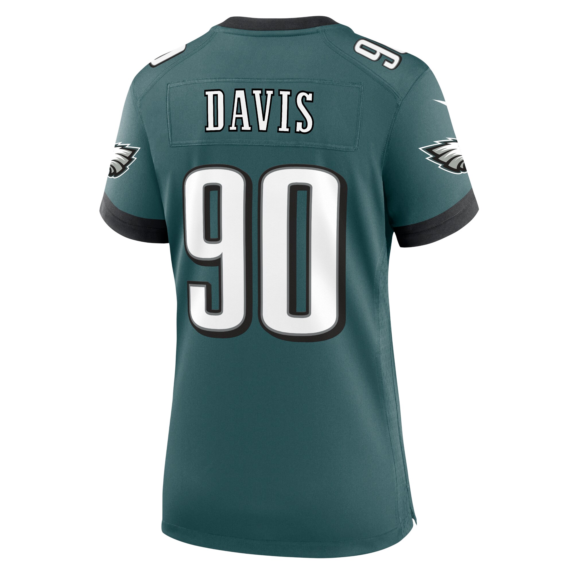 Jordan Davis Philadelphia Eagles  Women's Team Game Jersey - Midnight Green
