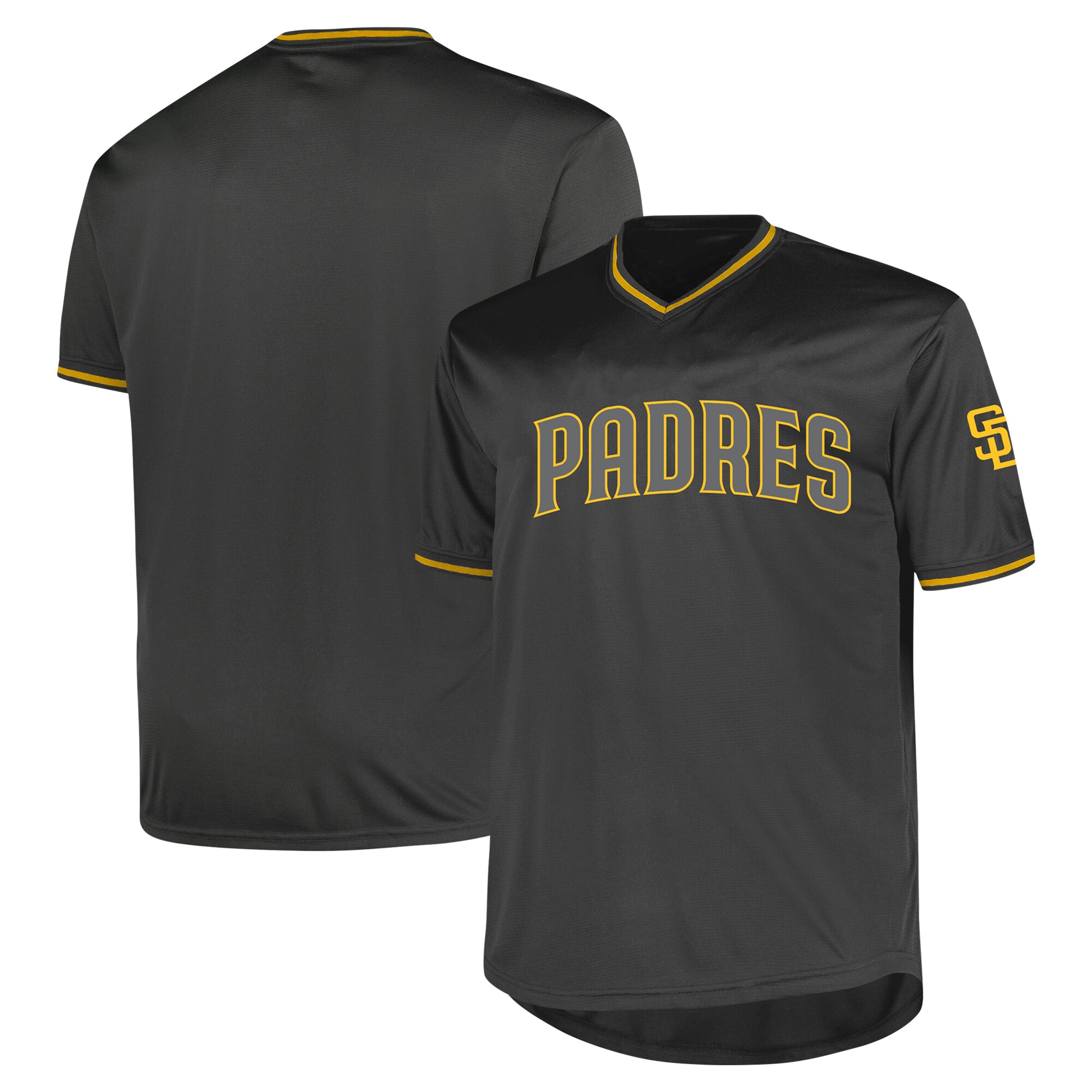 San Diego Padres Profile Big & Tall Pop Fashion Jersey - Charcoal
