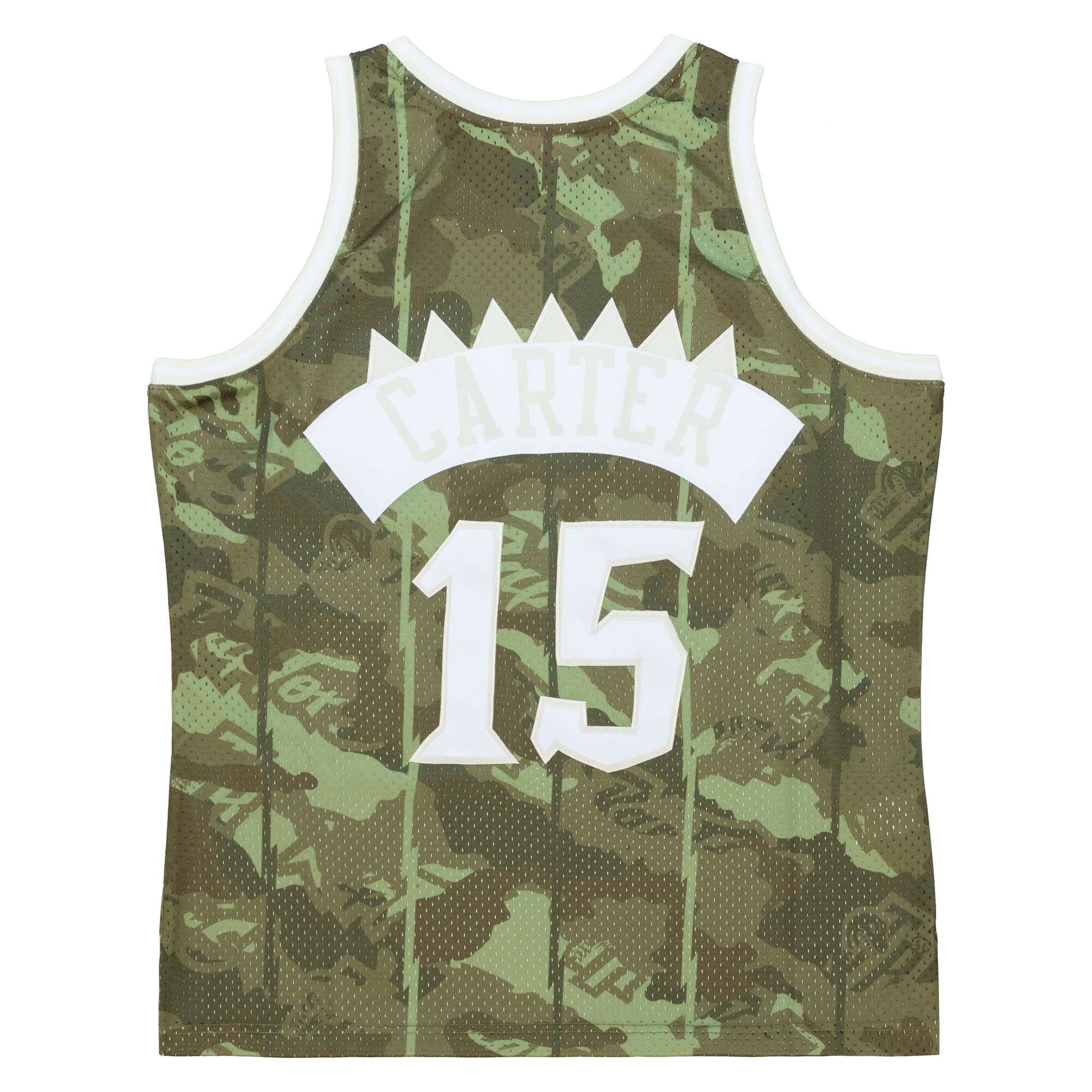 Vince Carter Toronto Raptors Mitchell & Ness Hardwood Classics 1998\/99 Ghost Green Swingman Jersey - Camo