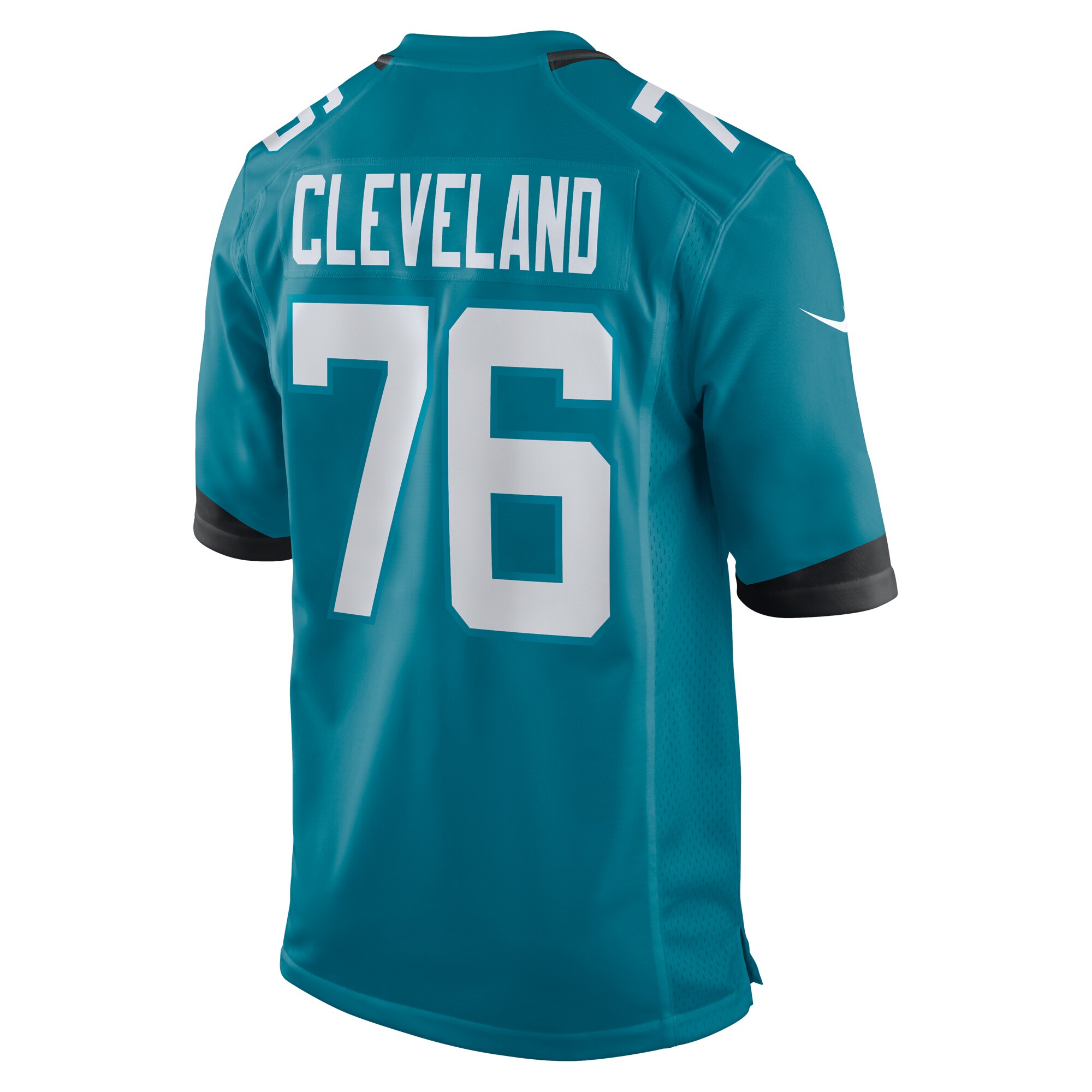 Ezra Cleveland Jacksonville Jaguars   Game Jersey -  Teal
