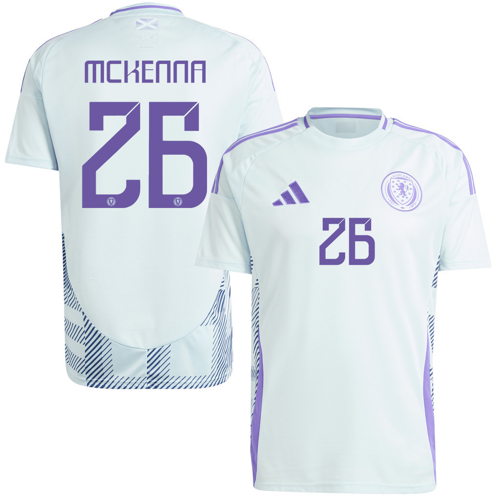 Scott McKenna 26 Scotland National Team 2024 Away Men Jersey - White