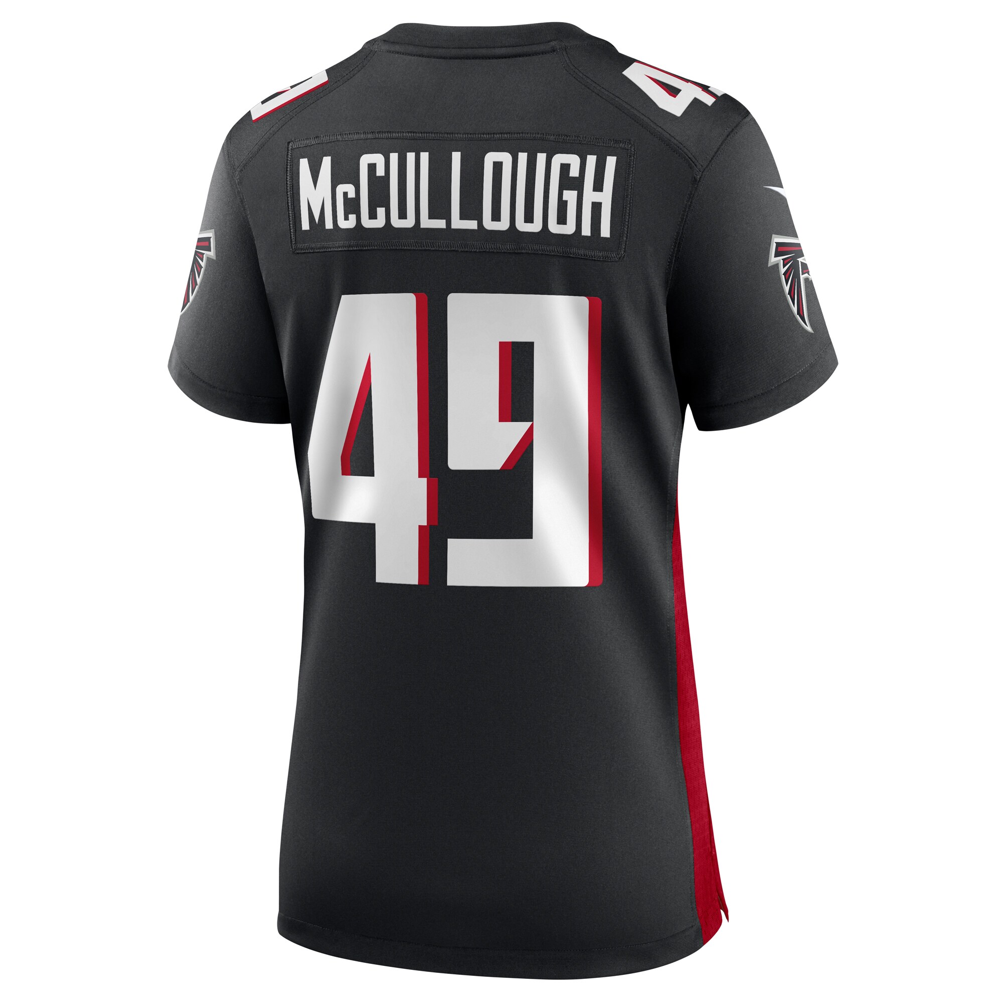 Liam McCullough Atlanta Falcons  Women's Team Game Jersey -  Black