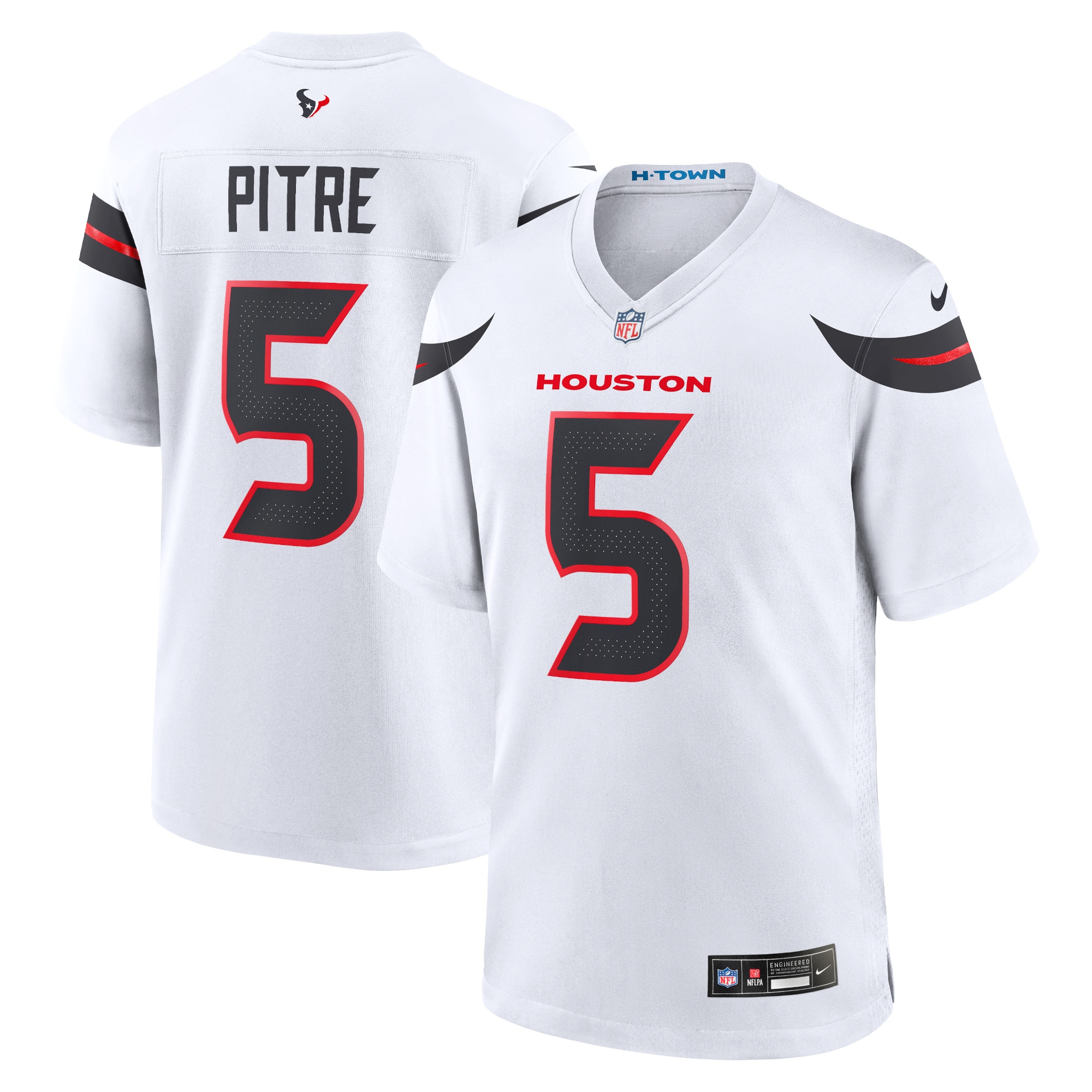 Jalen Pitre Houston Texans  Game Jersey - White