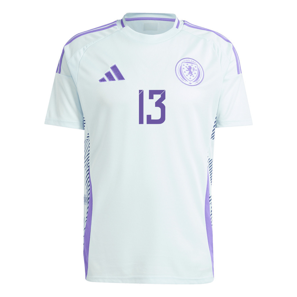 Jack Hendry 13 Scotland National Team 2024 Away Men Jersey - White