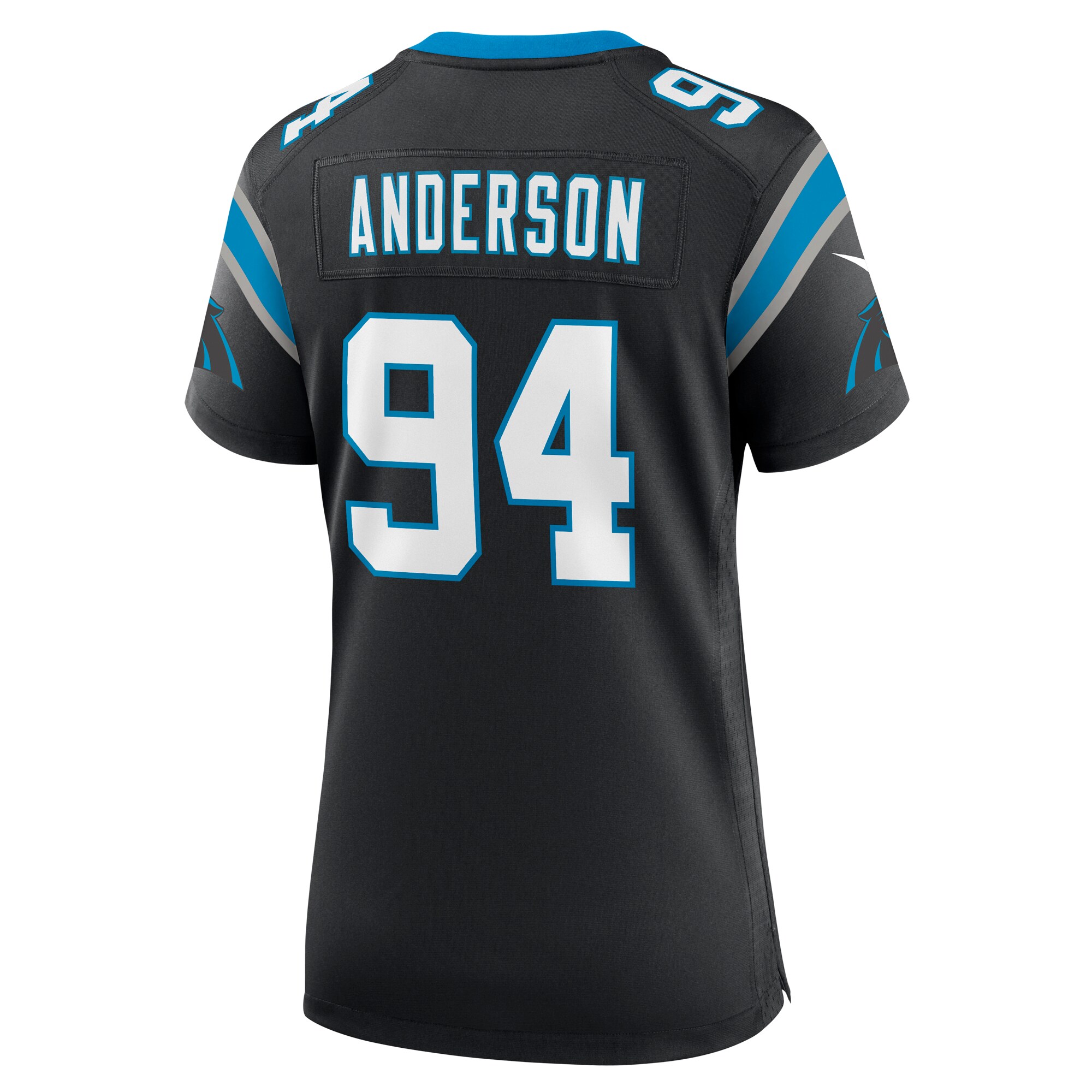 Henry Anderson Carolina Panthers  Women's Team Game Jersey - Black