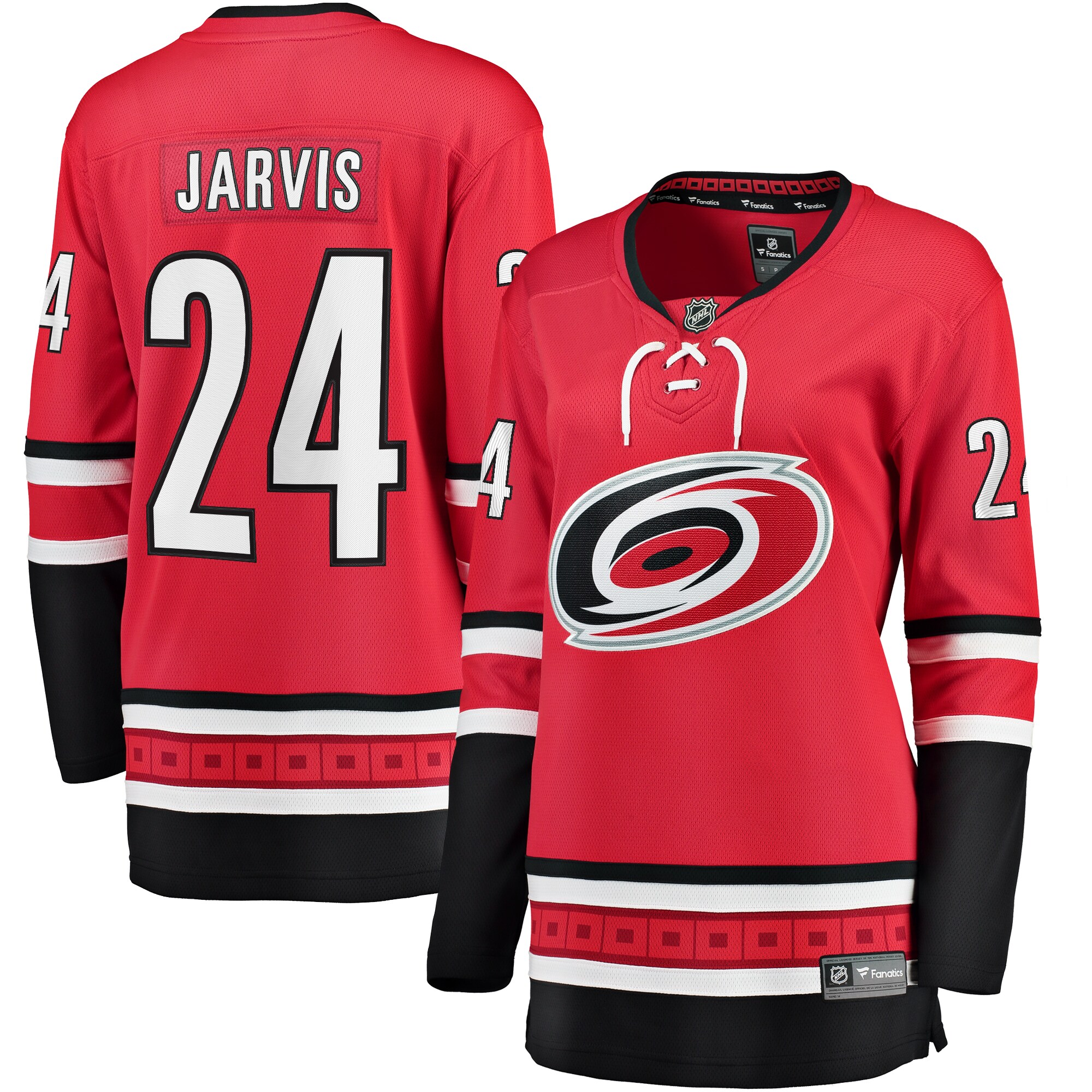Seth Jarvis Carolina Hurricanes Fanatics Women's Alternate Breakaway Player Jersey - Red