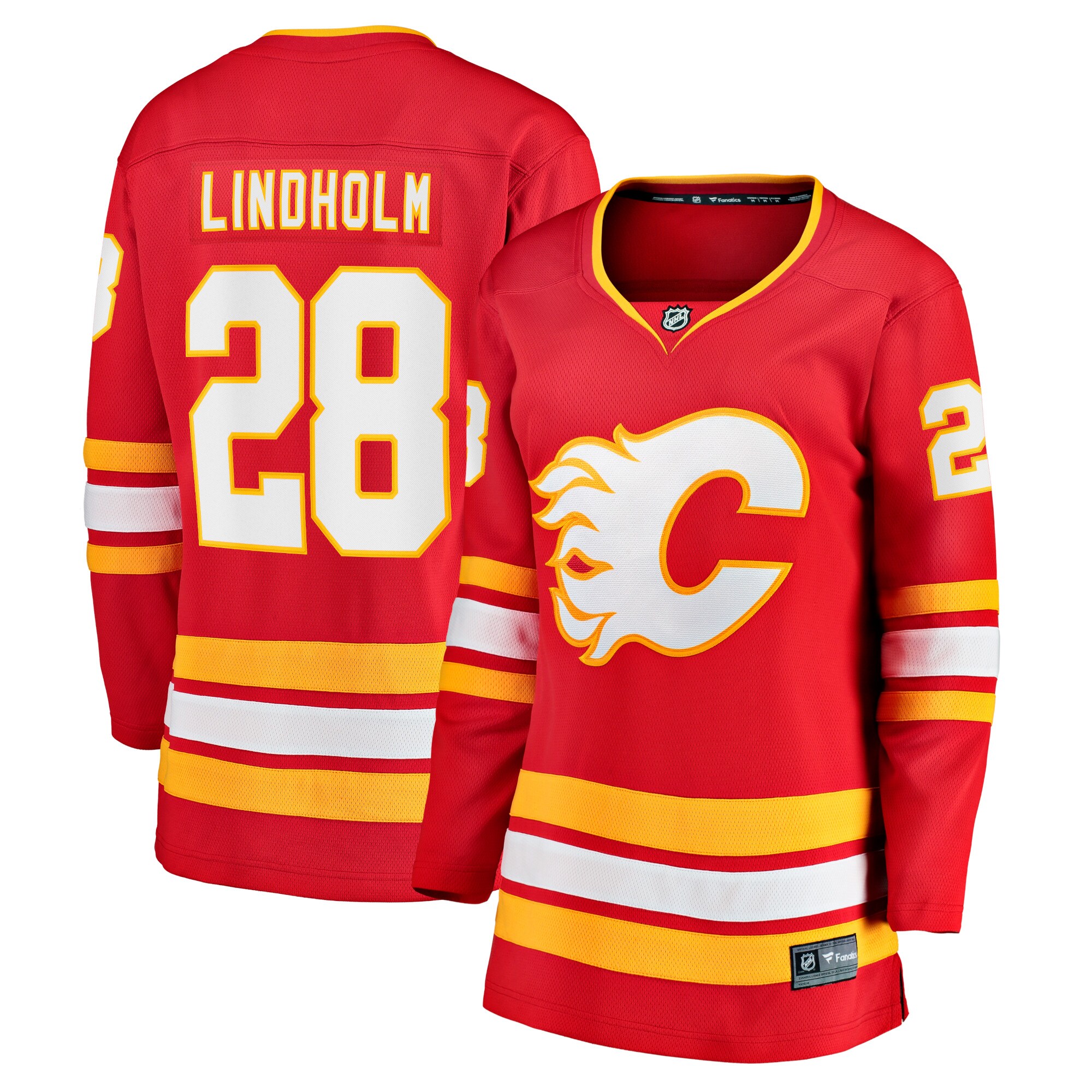 Elias Lindholm Calgary Flames Fanatics Women's Home Team Breakaway Player Jersey - Red