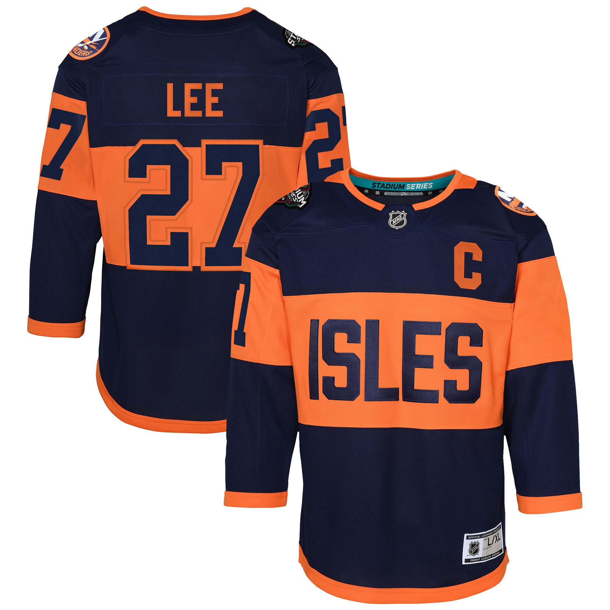 Anders Lee New York Islanders Youth 2024 NHL Stadium Series Premier Player Jersey\u00c2\u00a0\u00e2\u20ac\u201c Navy