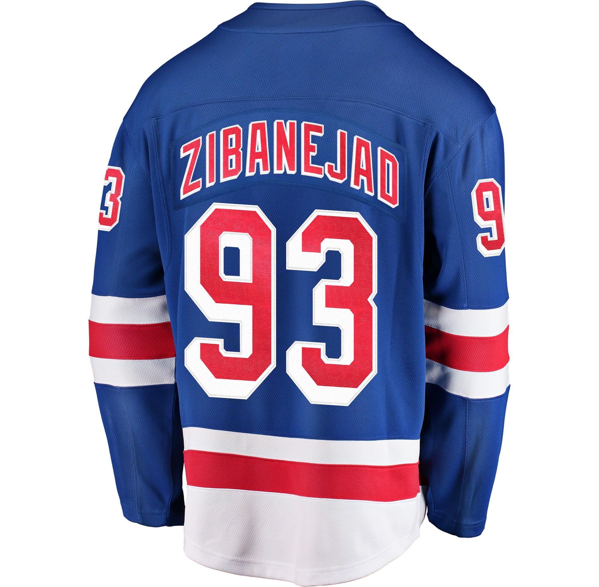 Mika Zibanejad New York Rangers Fanatics Home Breakaway Player Jersey - Blue