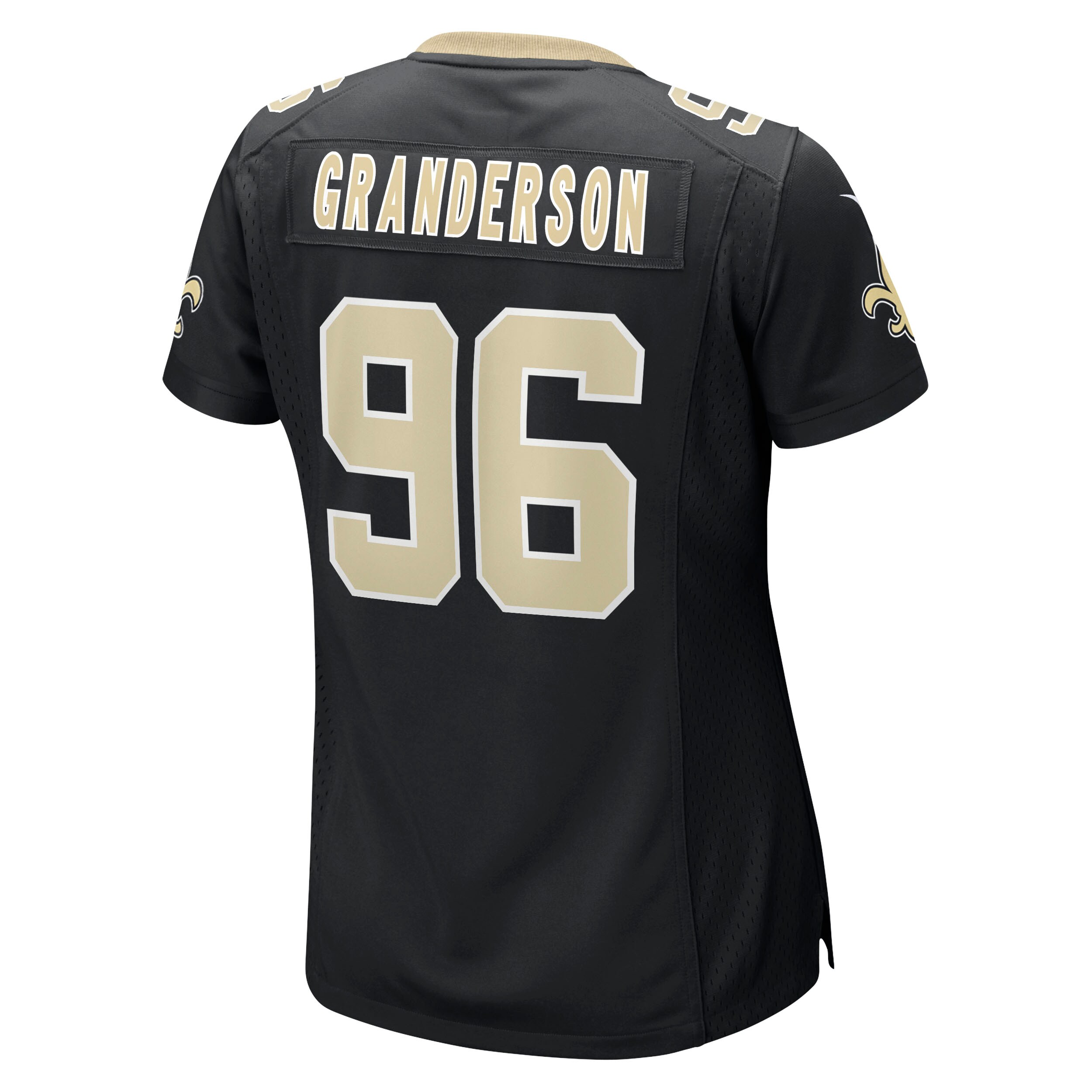 Carl Granderson New Orleans Saints  Women's Game Jersey - Black