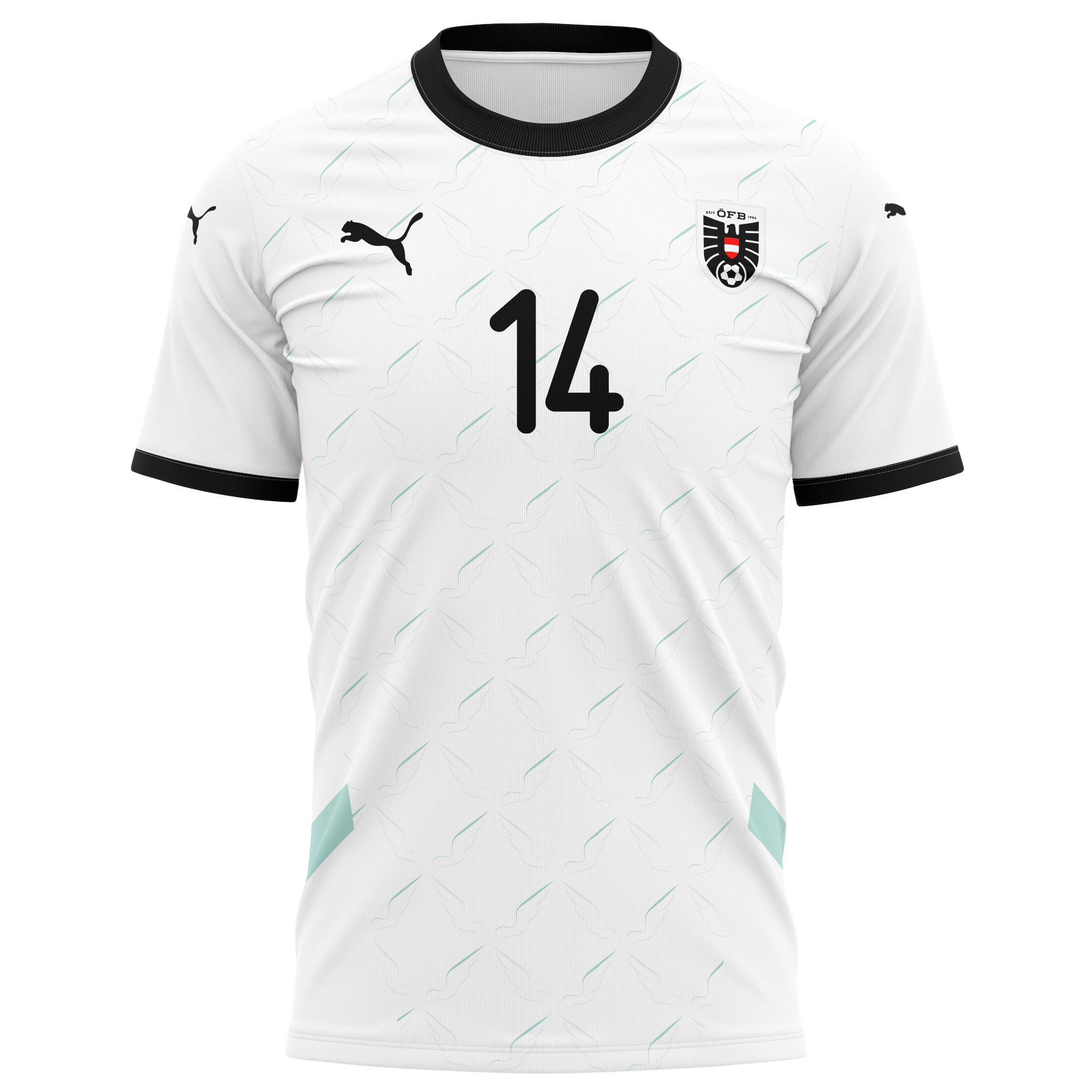 Maximilian Entrup 14 Austria National Team 2024/25 Away Kits AOP T-shirt - White